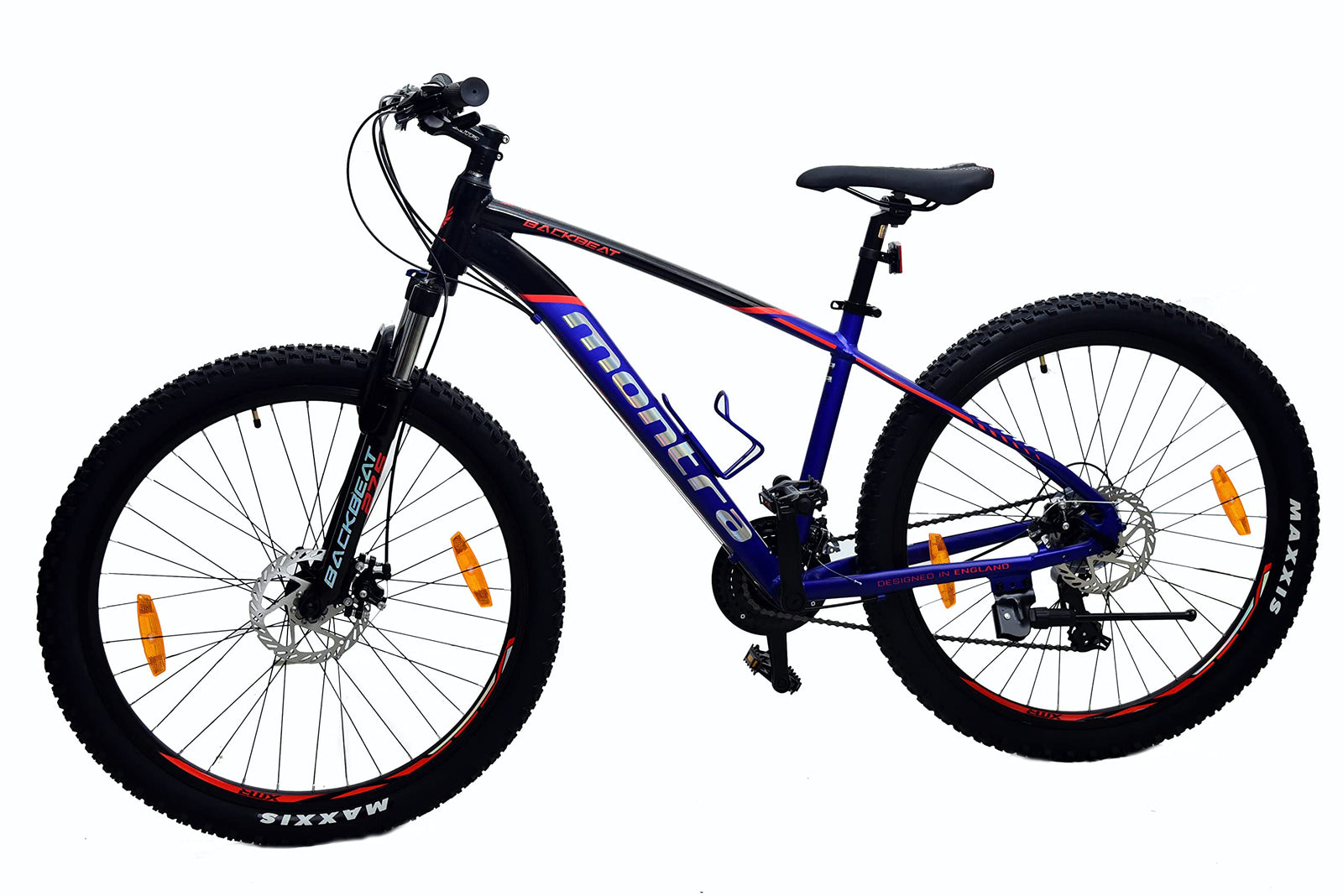 Montra Bikes Backbeat Mountain Bicycle | MTB Cycle for Adults with Disk Brake | 21 Speed Shimano Gears | Suspension Fork