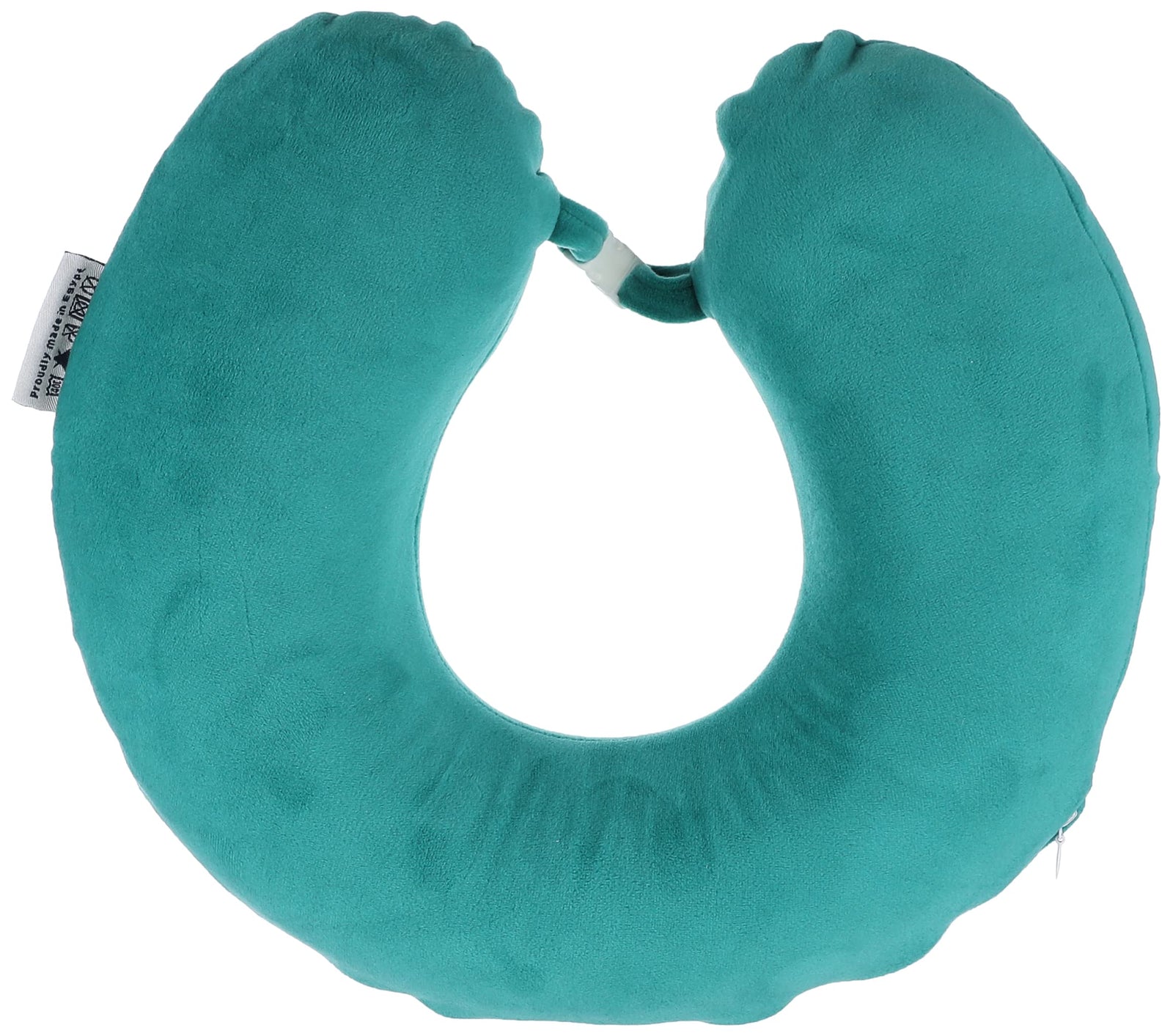 Continental comfort neck pillow memory foam velveteenteal