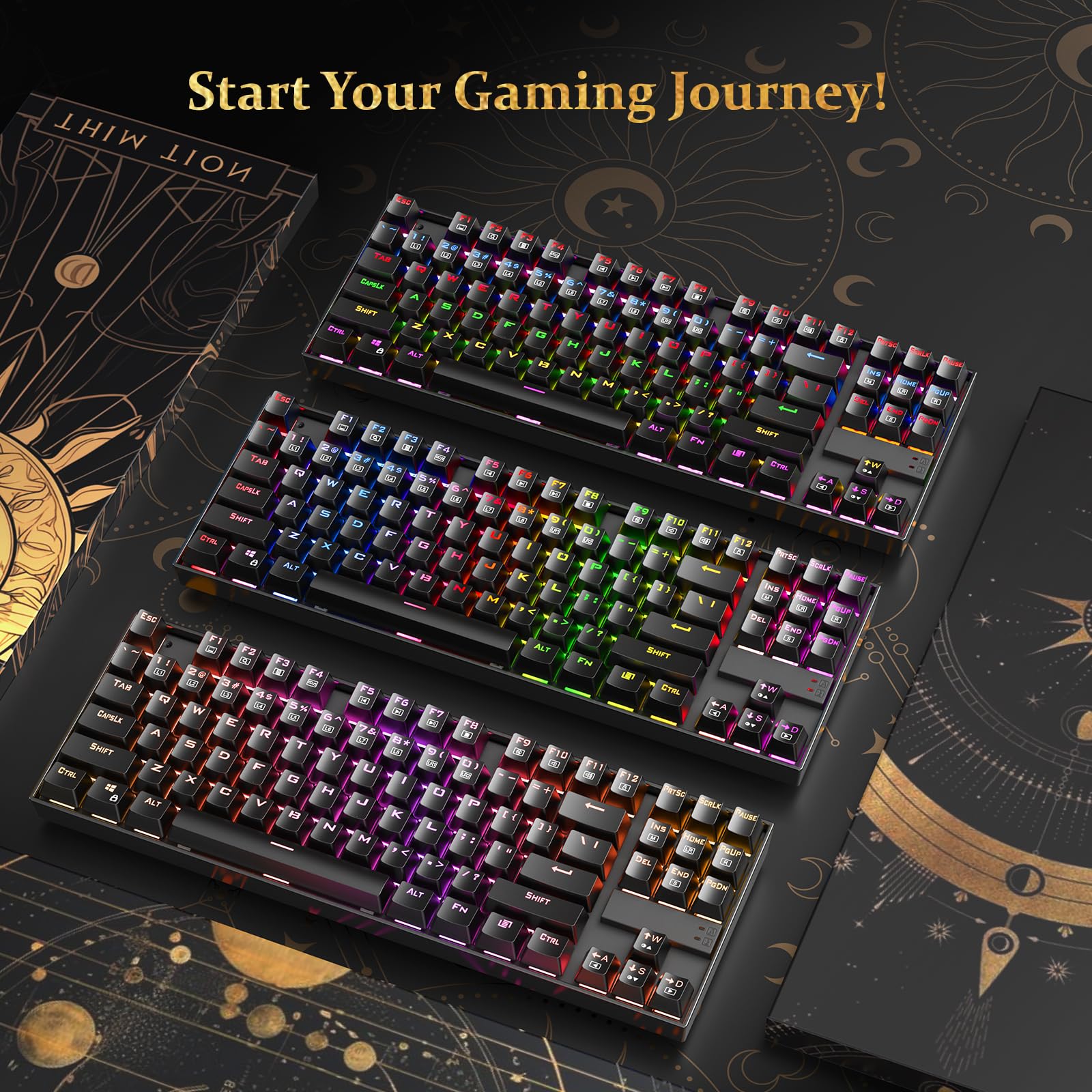 Redragon K552-Rgb Kumara Rgb Led Backlit Mechanical Gaming Keyboard (Black)