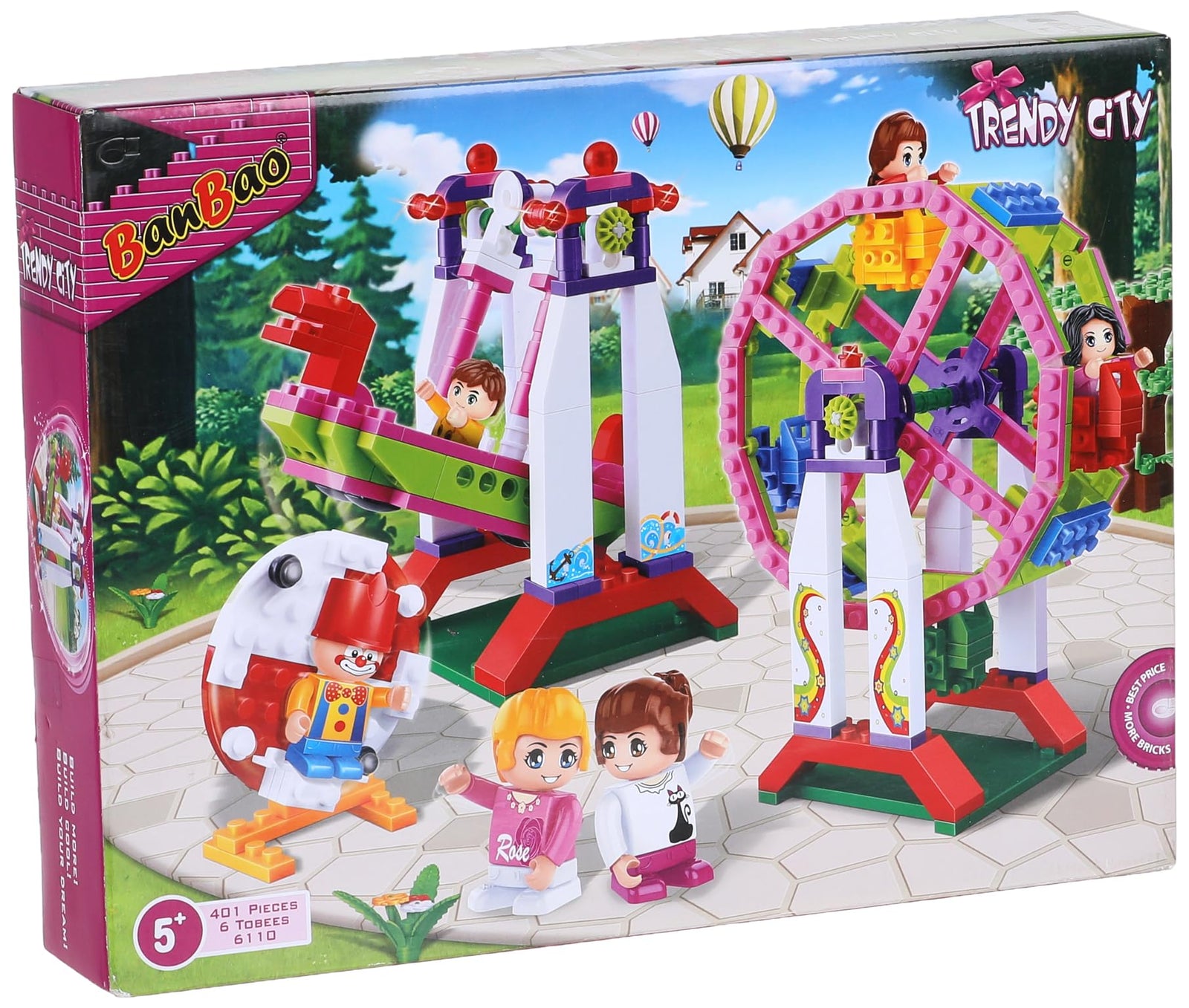 Banbao - girl series fun park building toy 401pcs