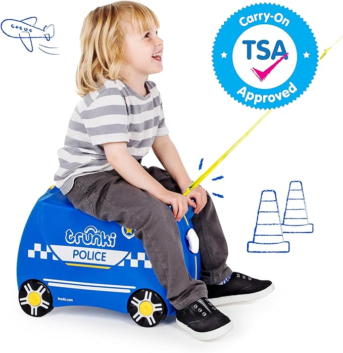 Trunki Percy Police Carride-On Suitcase And Carry-On Luggage