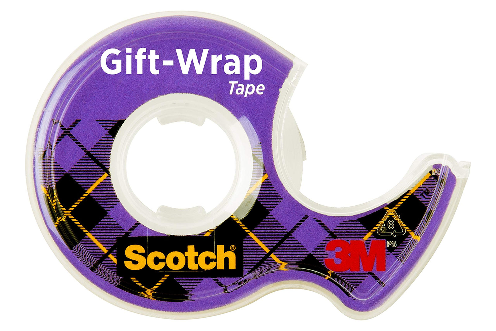 Scotch Double Sided Clear Tape 1 roll/dispenser 1/2 x 250 in + Giftwrap Tape on a Dispenser 3/4 x 650 in