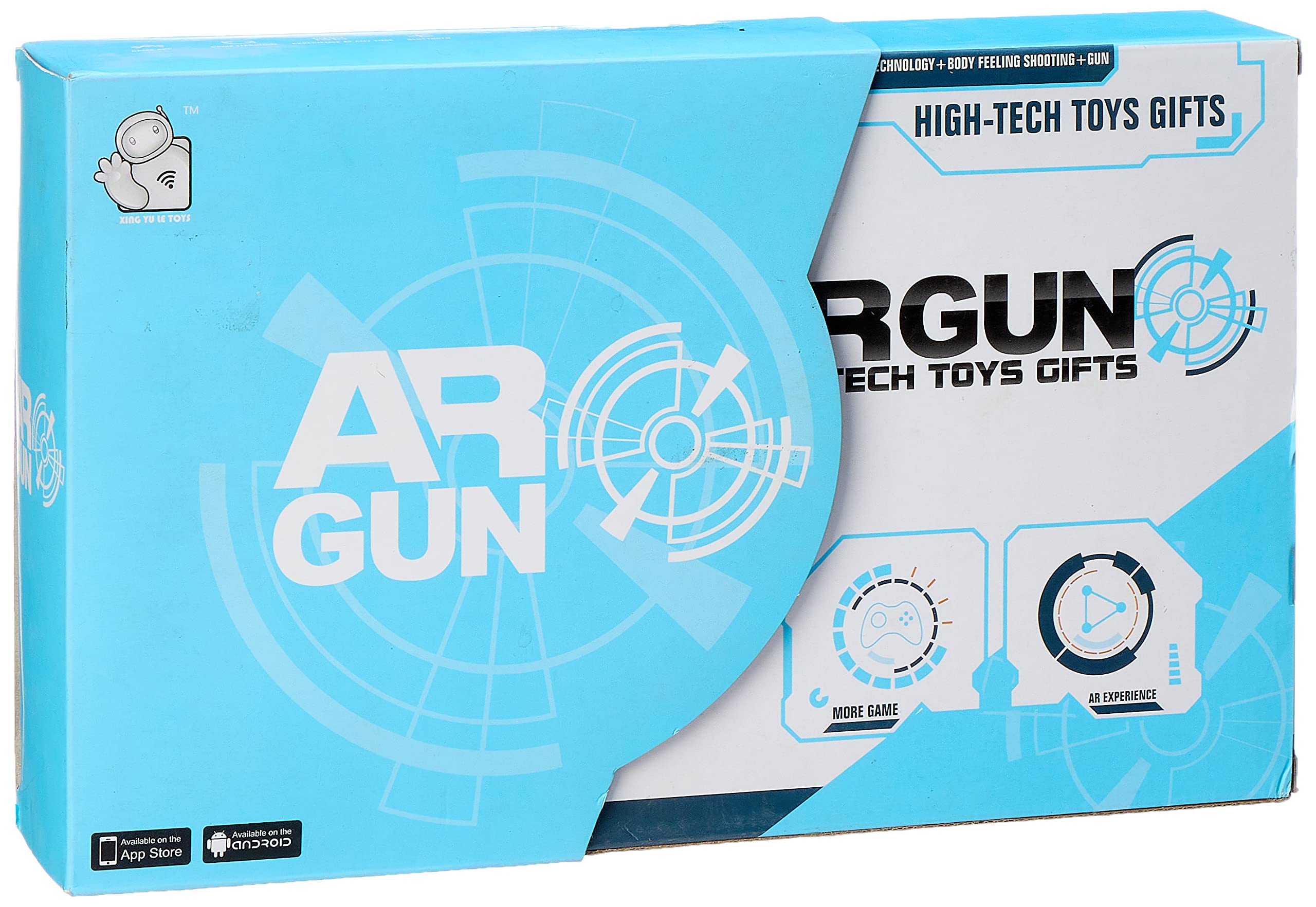 Augmented reality plastic gun for kids