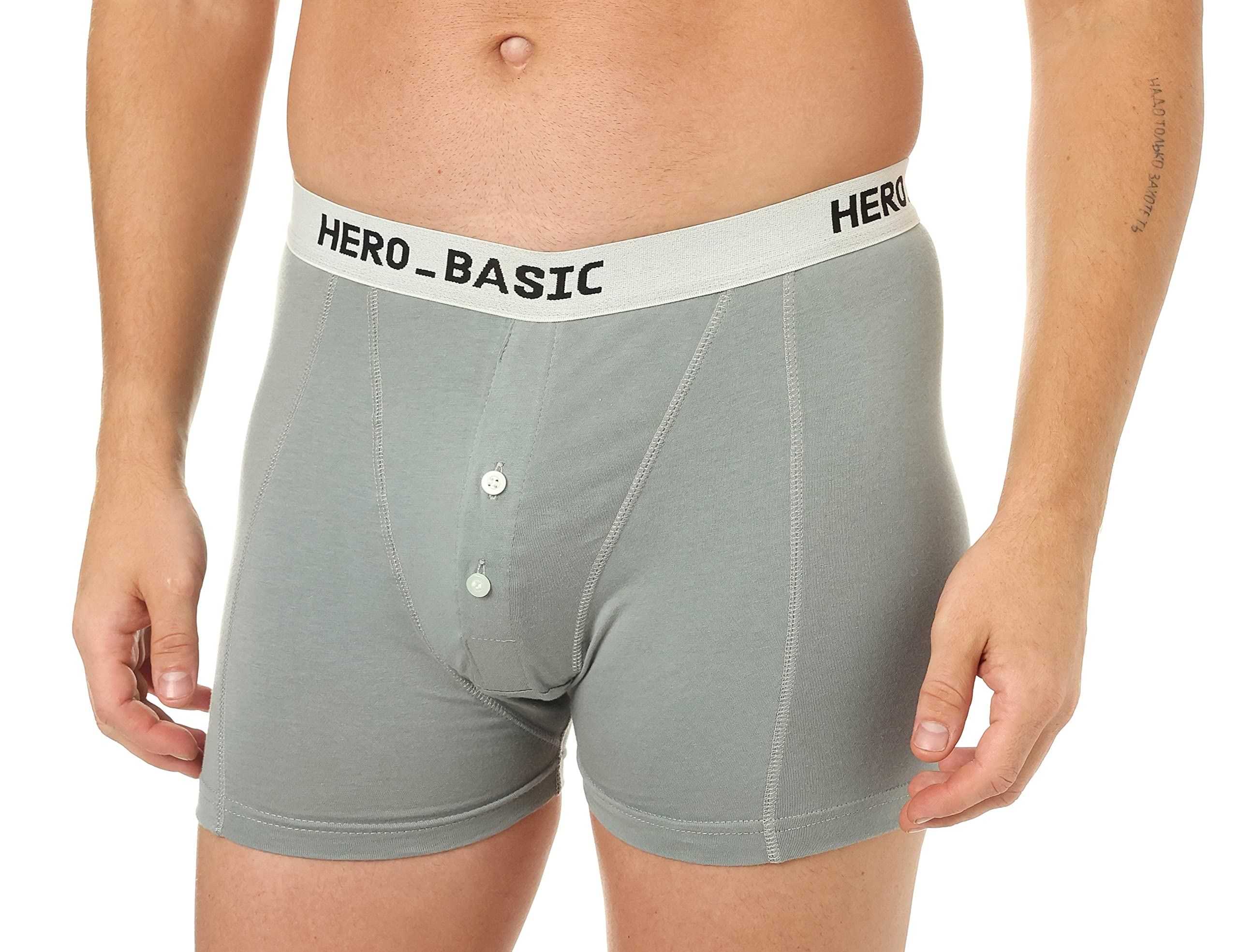 Hero Basic mens Set Of 3 - Double V Neck t-Shirts + Free Boxer Underwear (pack of 4)