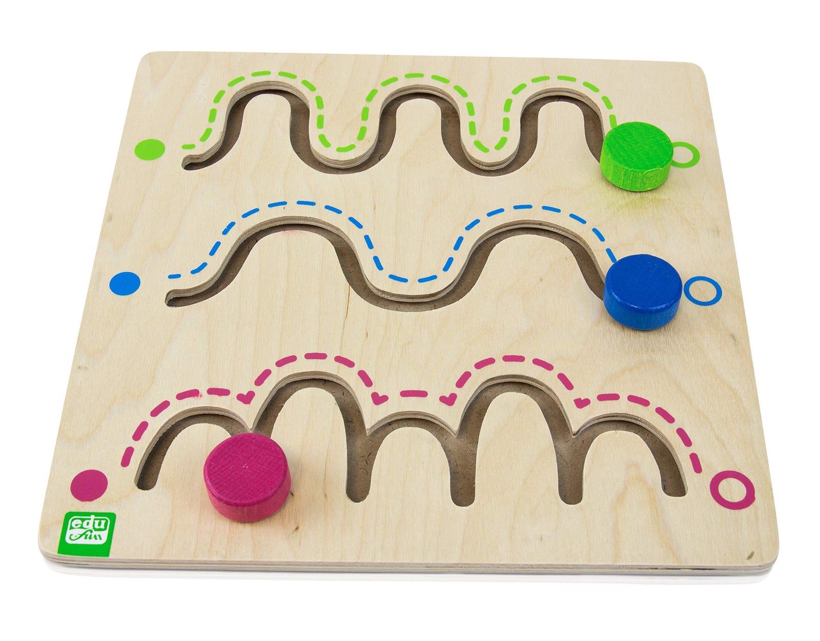 edu fun 21034 Montessori Planche de Musculation pour l'écriture à partir de 2 Ans