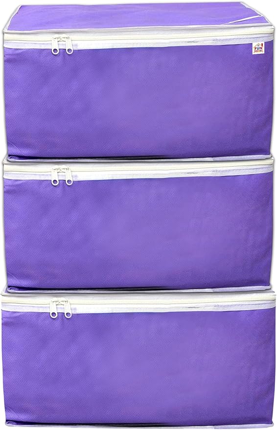 Fun Homes Non Woven Petticoat Cover-Pack of 3 (Purple)-HS_38_FUNH21680