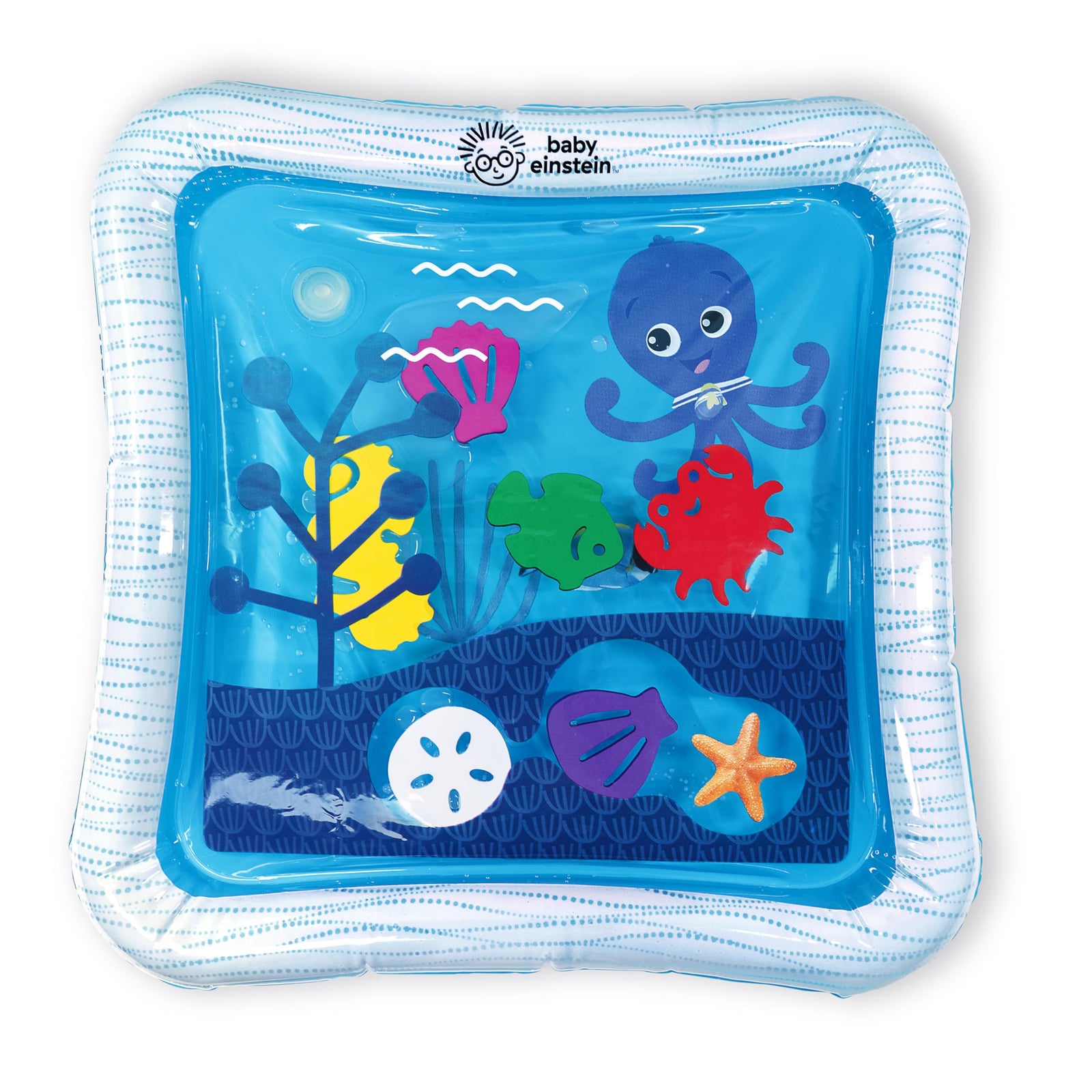 Baby Einstein Tummy Time Water Play Mat, Activity Center & Sensory Toy for Babies - Opus’S Ocean of Discovery, Newborn and Up, Black (1er Pack)