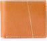 Grinta Contrast Stitched Leather Bi-Fold Wallet for Men - Camel