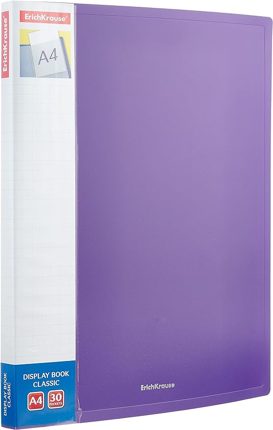 Erich Krause Display Book - 30 Pockets - Purple