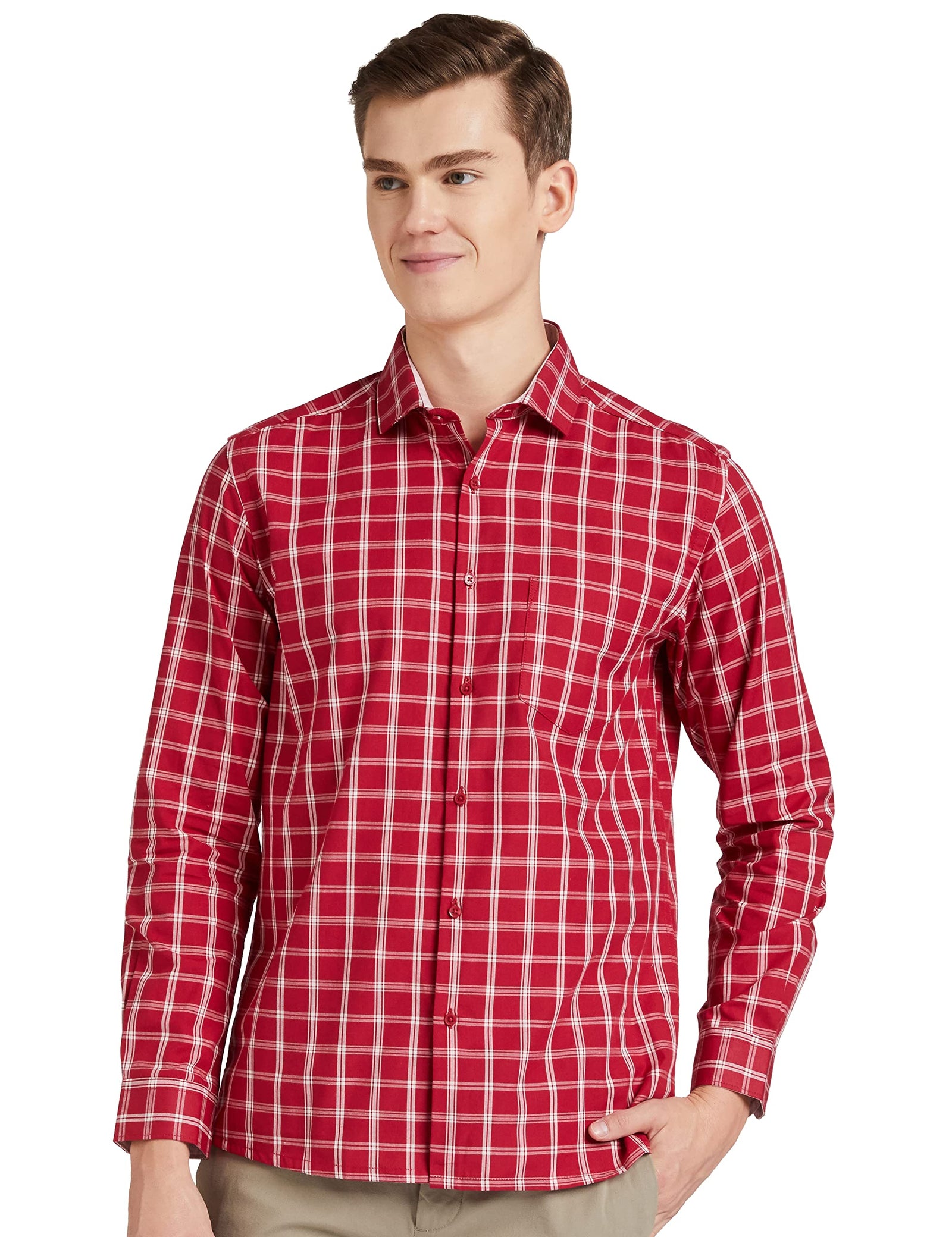 Diverse Men's Checkered Regular Shirt