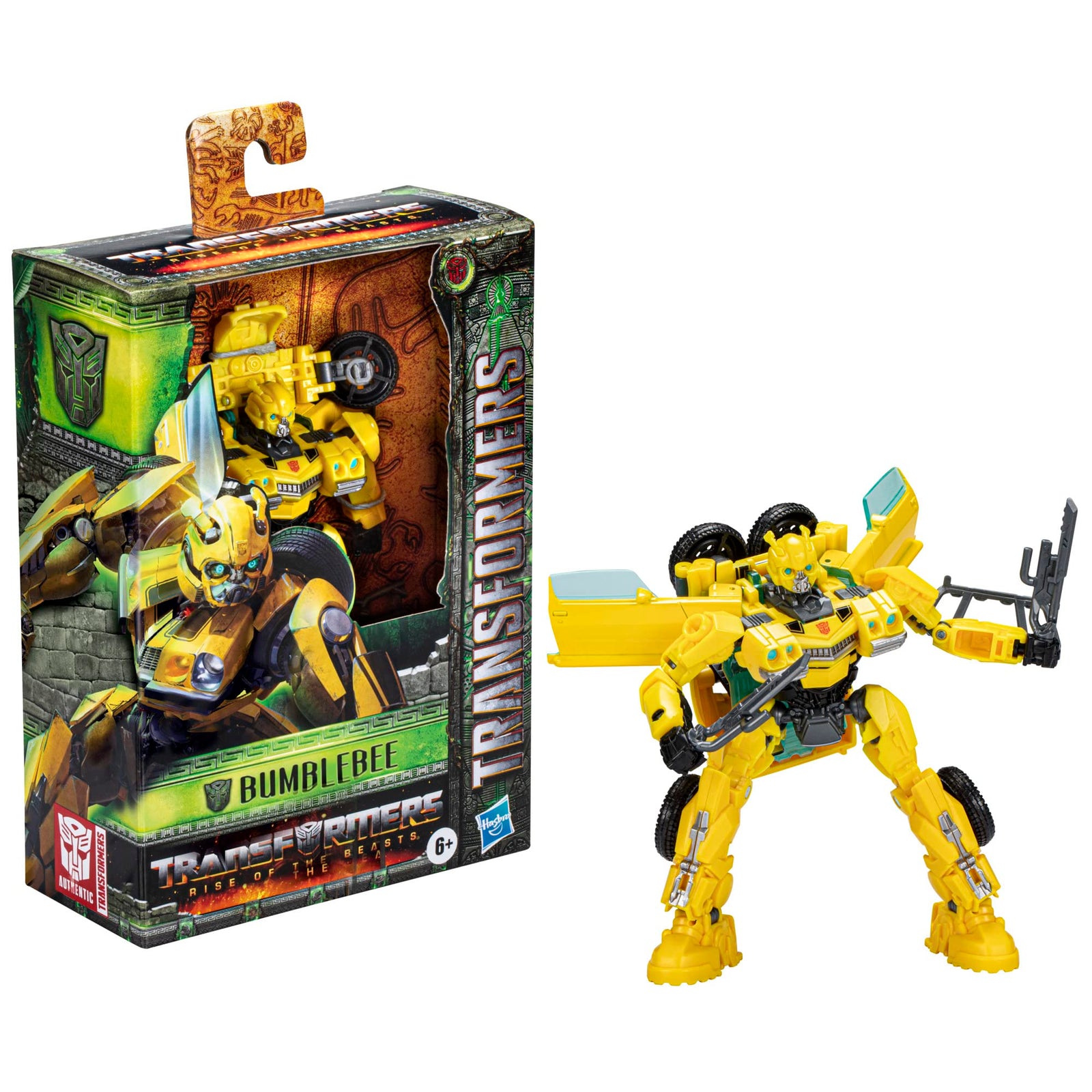 Transformers Toys Transformers: Rise of the Beasts Movie, Deluxe Class Bumblebee Converting Action Figure for ages 6 and up, 5-inch