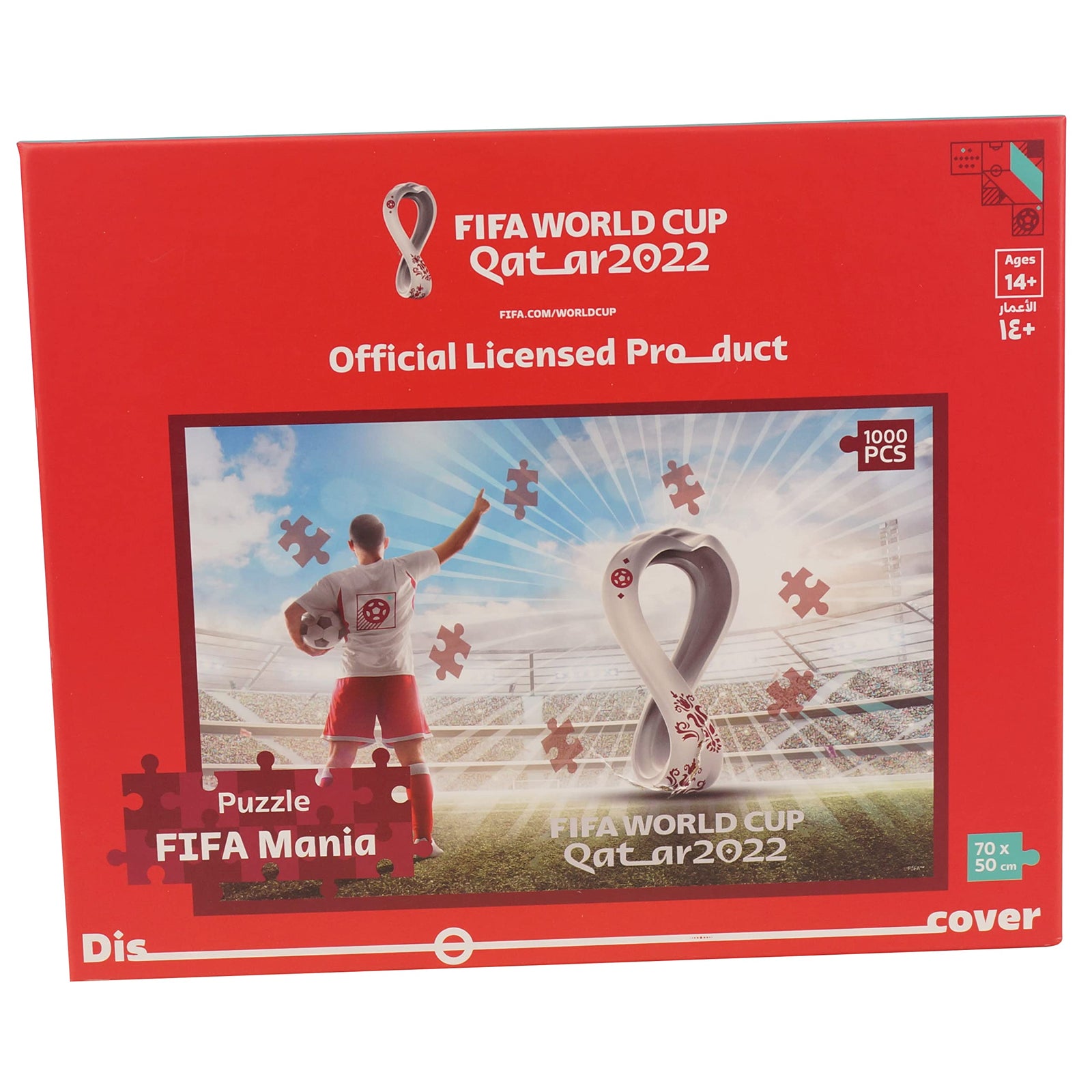 FIFA World Cup Qatar 2022 1000 official Themed Jigsaw Puzzle Frame Learning Educational Toys