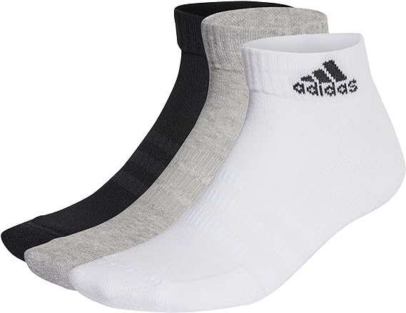 Adidas cushioned sportswear ankle socks 3 pairs socks for unisex