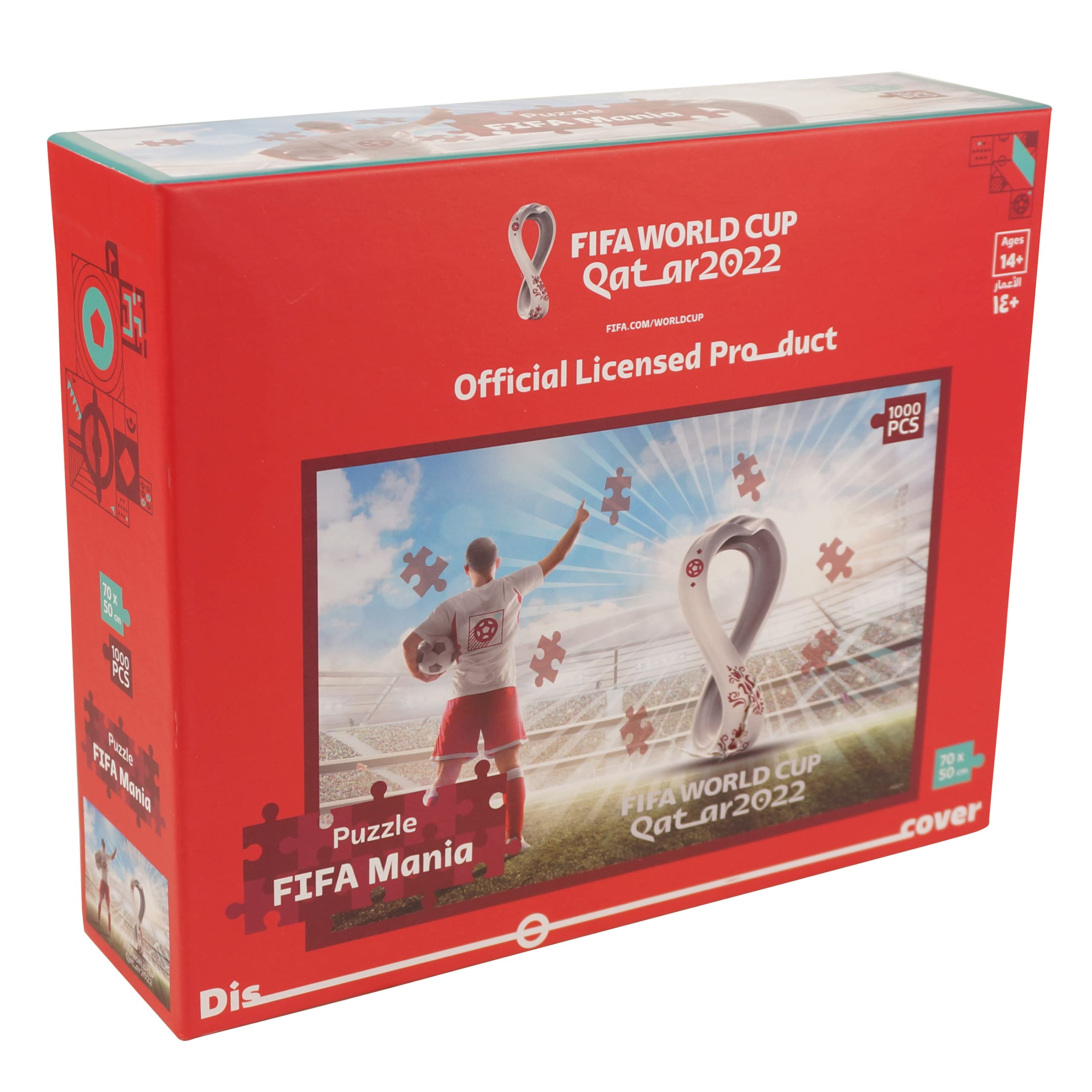 FIFA World Cup Qatar 2022 1000 official Themed Jigsaw Puzzle Frame Learning Educational Toys