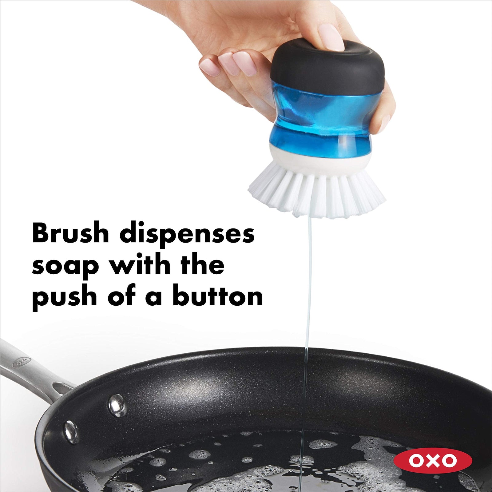 Oxo Good Grips Soap Dispensing Palm Brush Storage Set