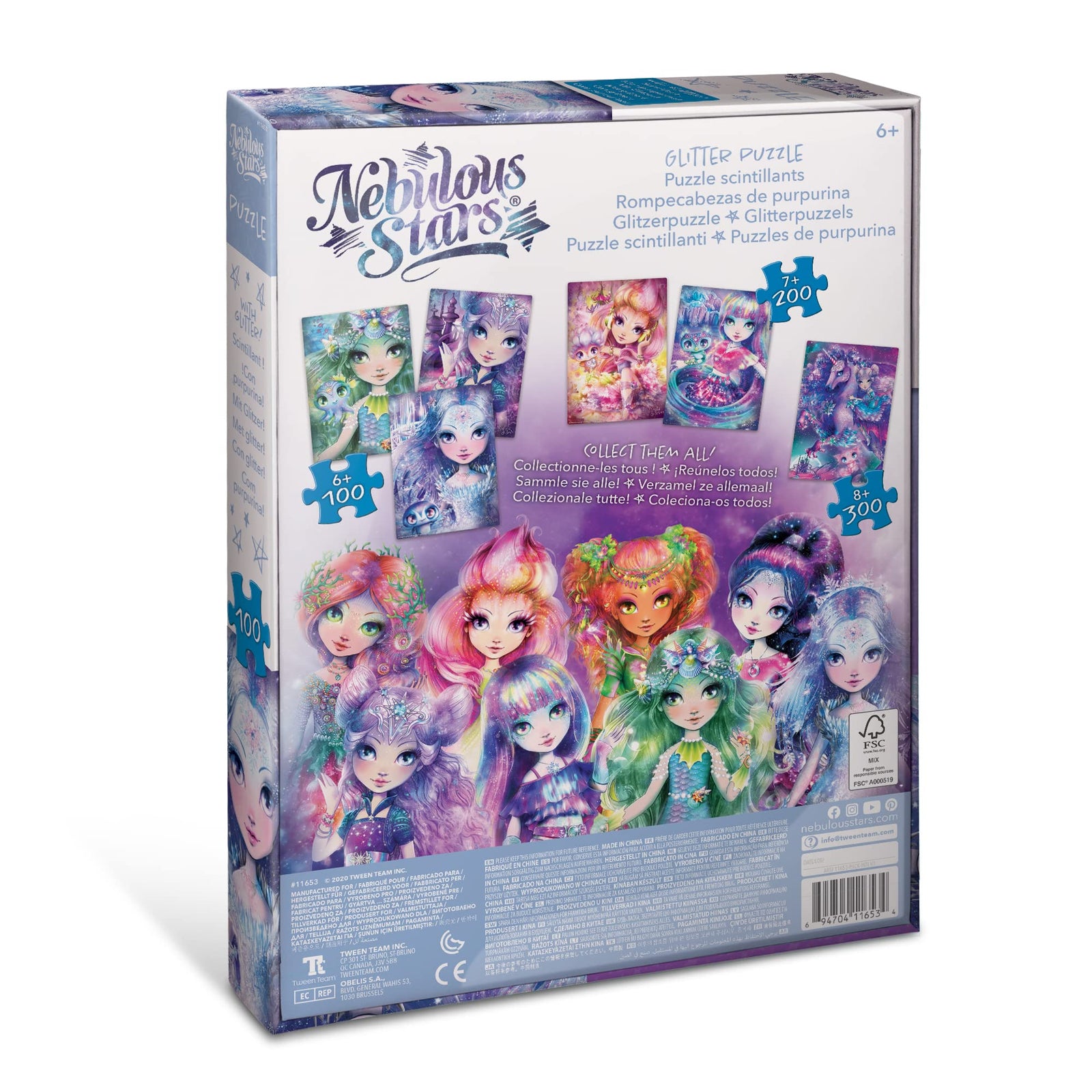 Nebulous Star - Iceana & Blizzia Glitter Puzzles 100 pcs - 28 x 40 cm