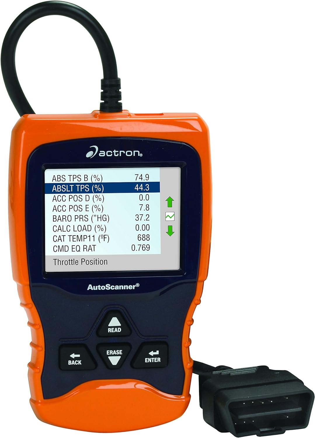 Actron CP9670 AutoScanner Trilingual OBD II, CAN, and ABS Scan Tool with Color Screen for 1996 and Newer Vehicles