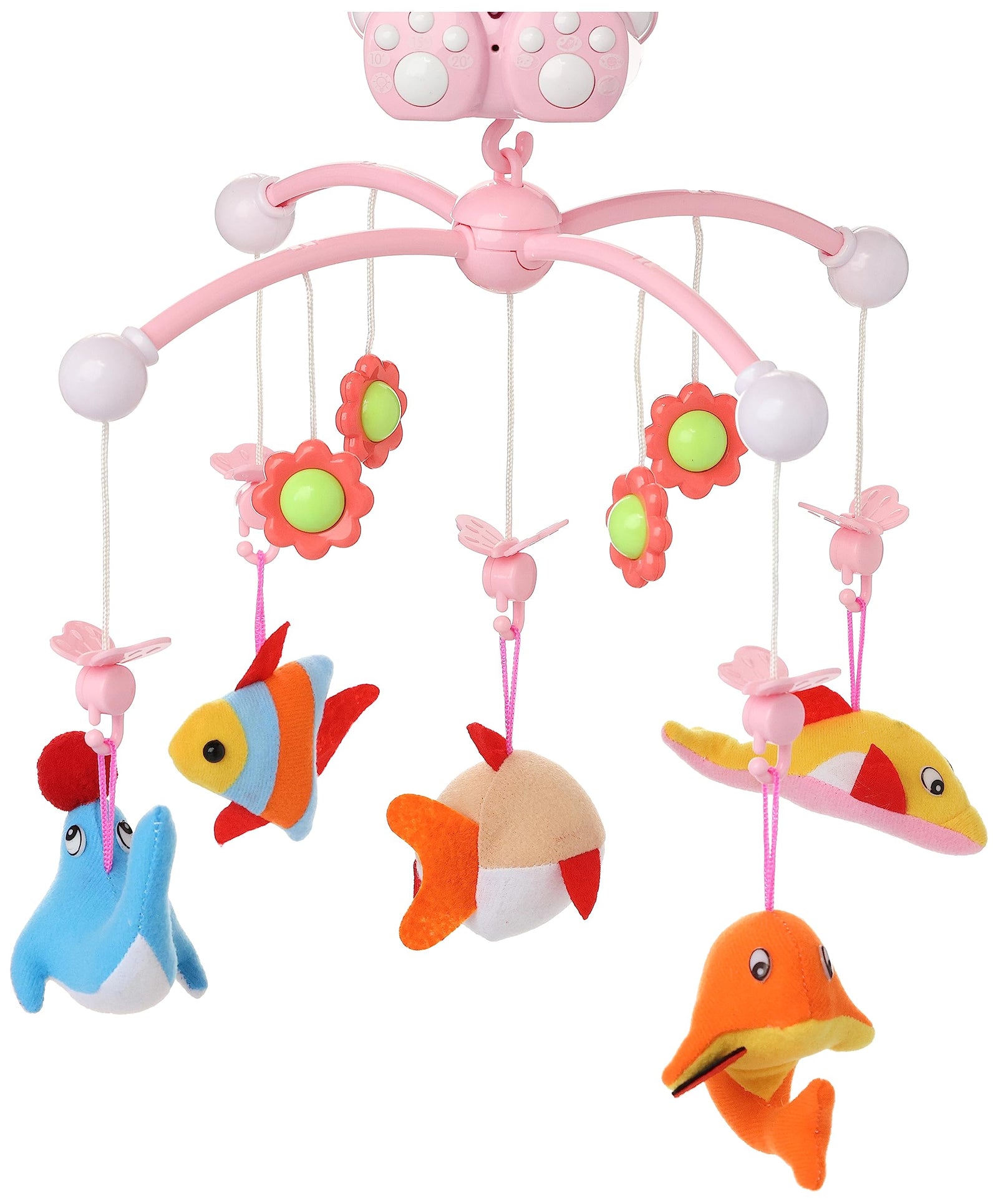 Remote Controlled Crib Nature Musical Mobile - Pink