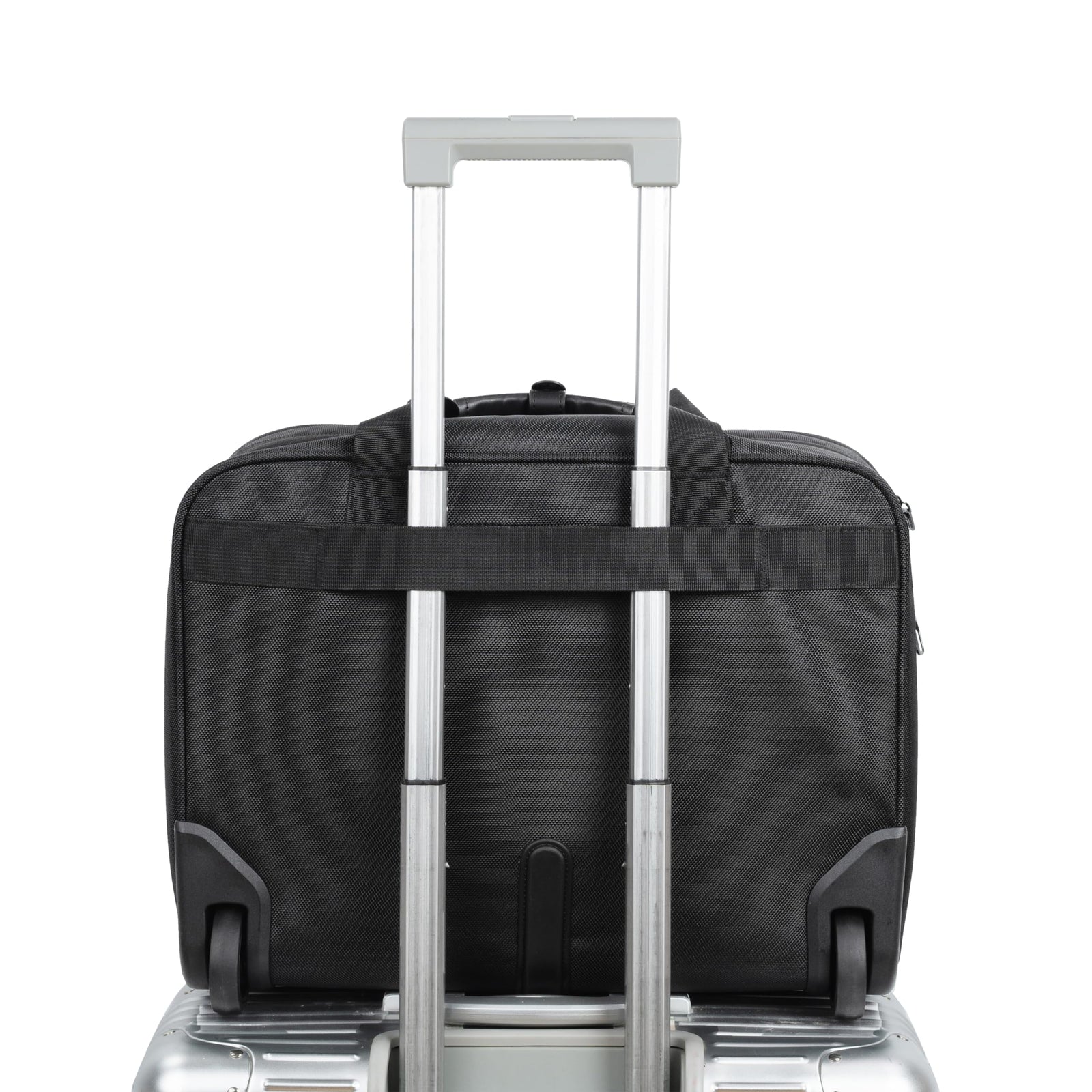 Cabinpro Premium Pilot Case Trolley Water Resistant Multi Compartment Fashion Trolley Laptop Bag for Men, Women on Travel, Business, CP010 (Black)