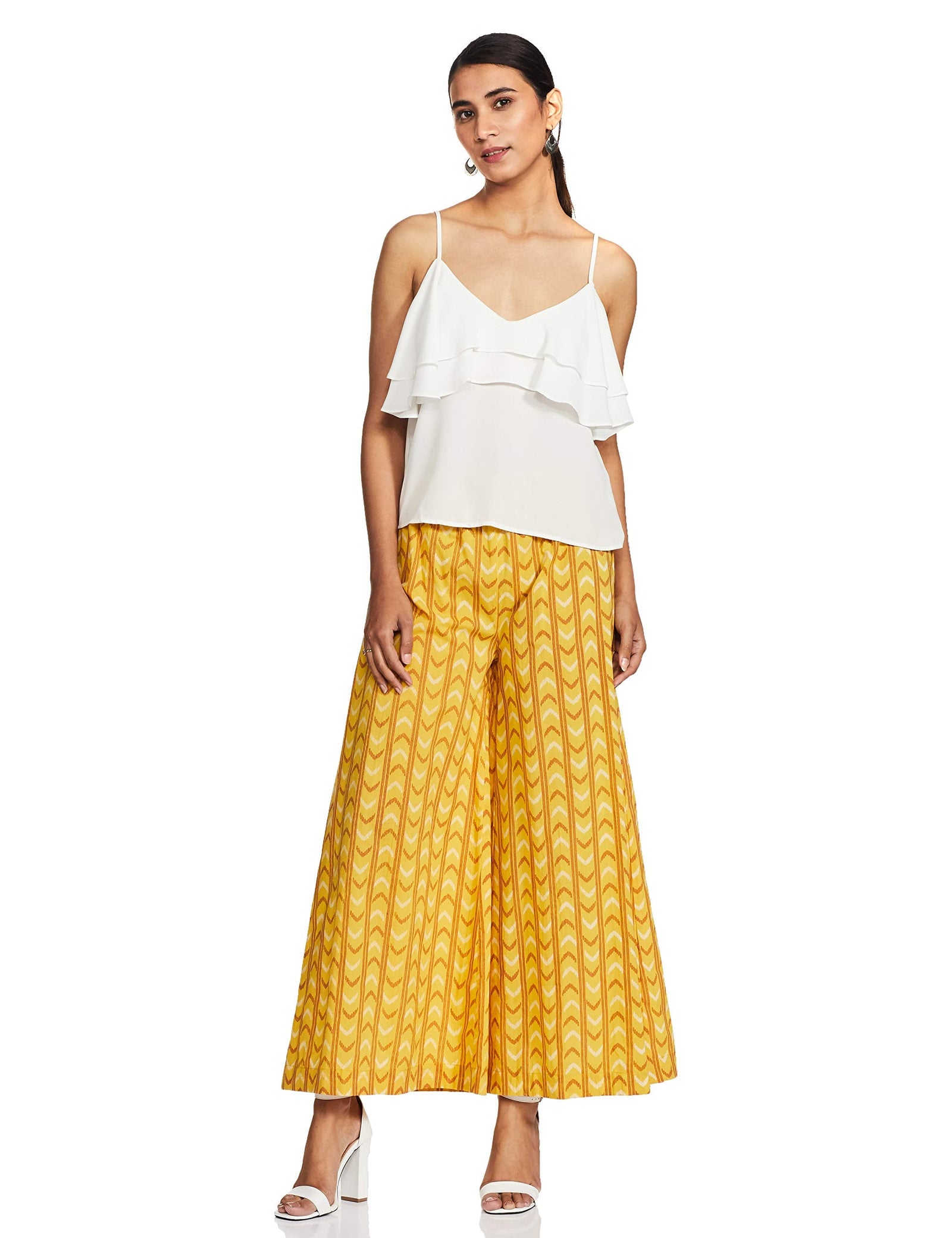 Amazon Brand - Myx Women's Cotton Palazzo Bottom (PAG219)