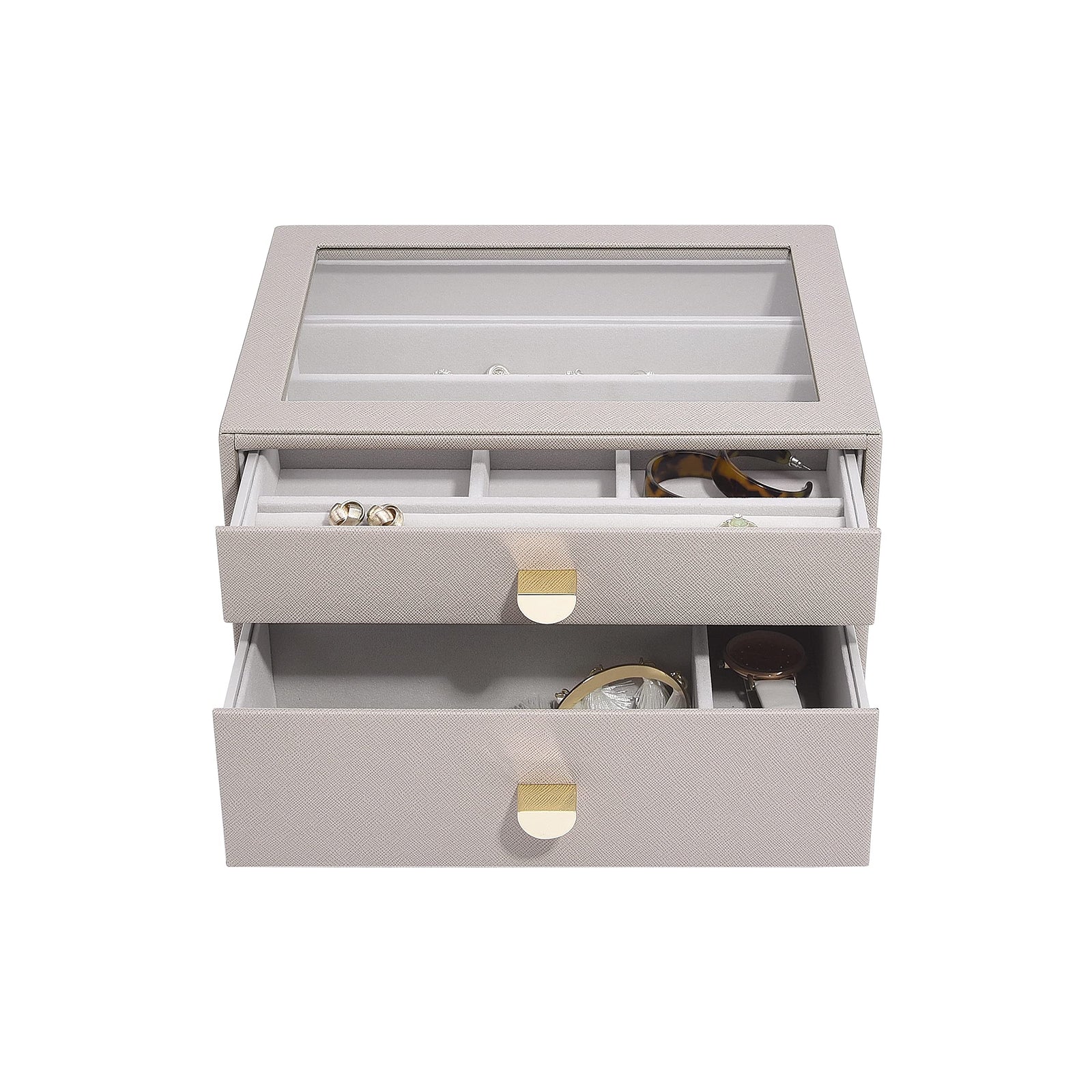Stackers Classic Drawer 2-Pieces, Taupe