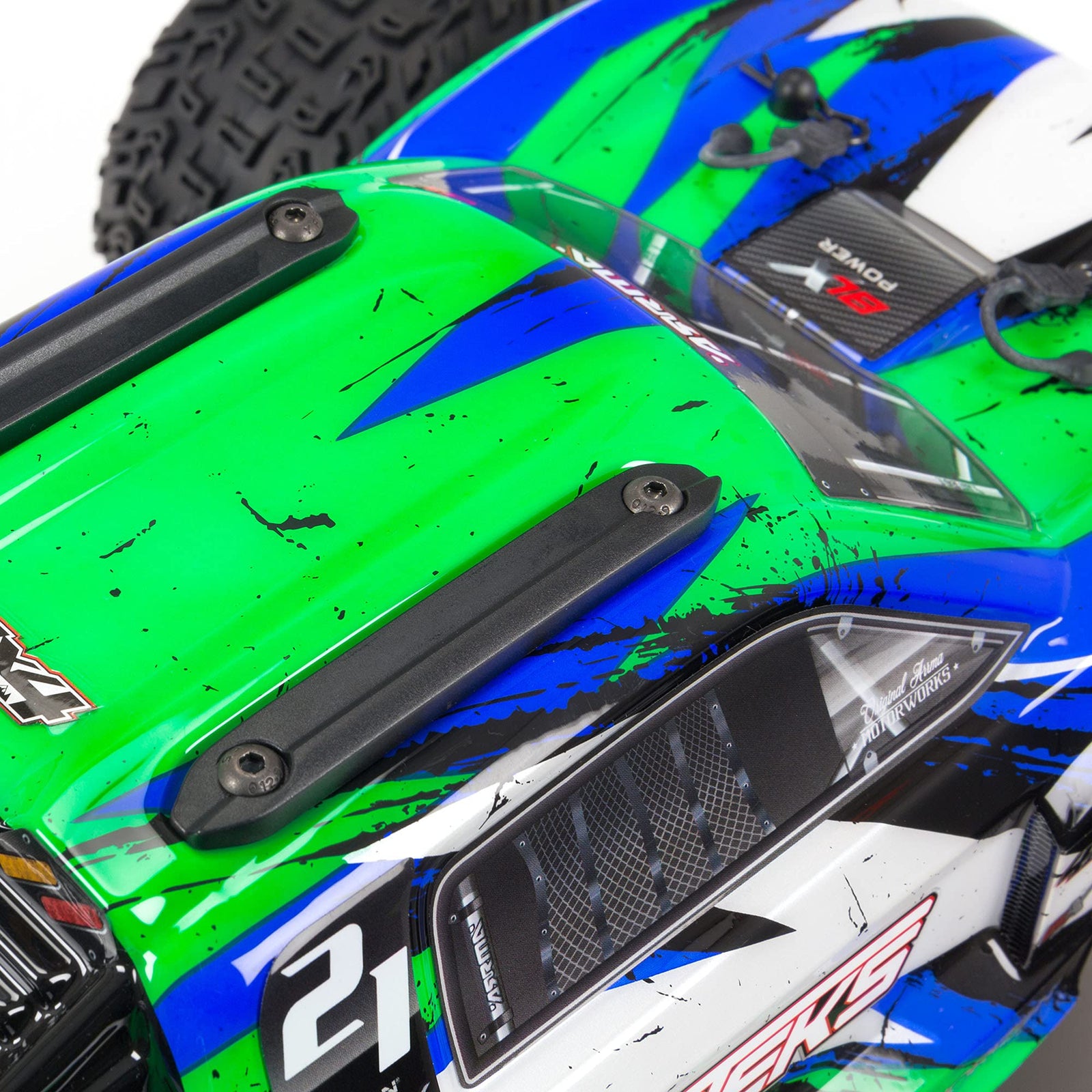 ARRMA RC Truck 1/10 VORTEKS 4X4 3S BLX Stadium Truck RTR (Batteries and Charger Not Included), Green, ARA4305V3T3