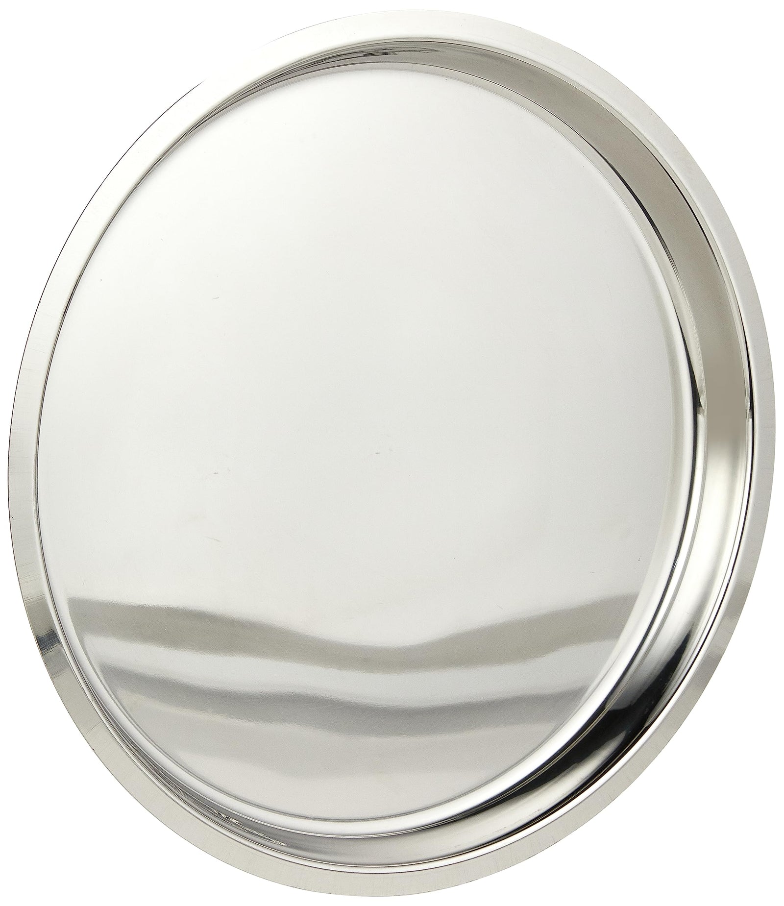 RAJ STAINLESS STEEL DINNER PLATE, 30.5 CM, SILVER, TP0013, DINNER PLATE, SERVEWARE, SERVING PLATE, RICE PLATE (Pack of 2)
