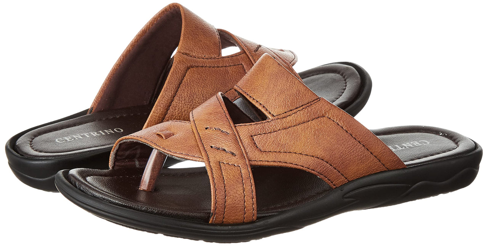 Centrino Men's Tan Thong Sandals