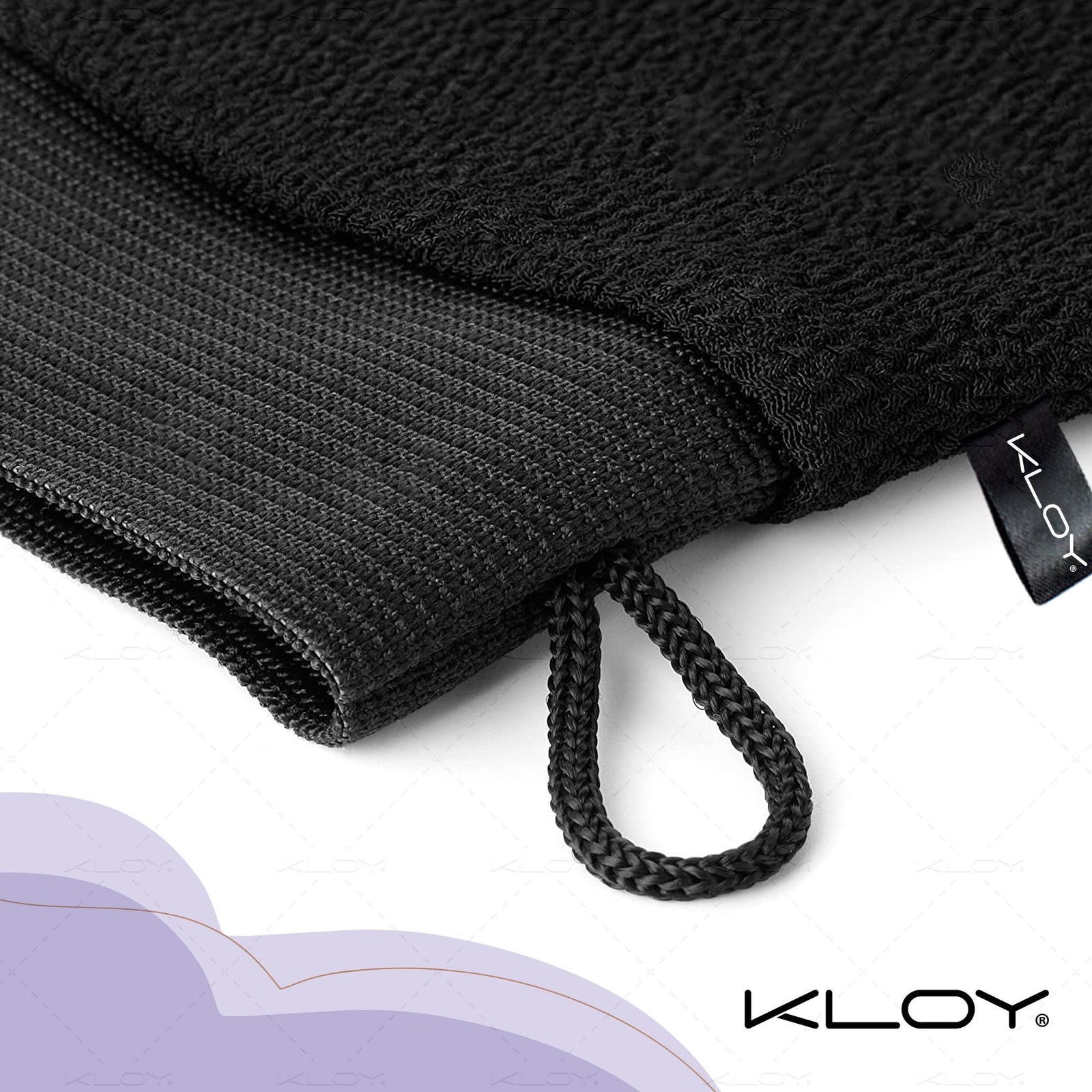 KLOY Bathing Mitt/Glove for Exfoliation, Body Scrubber, Made of Viscose Rayon Fiber