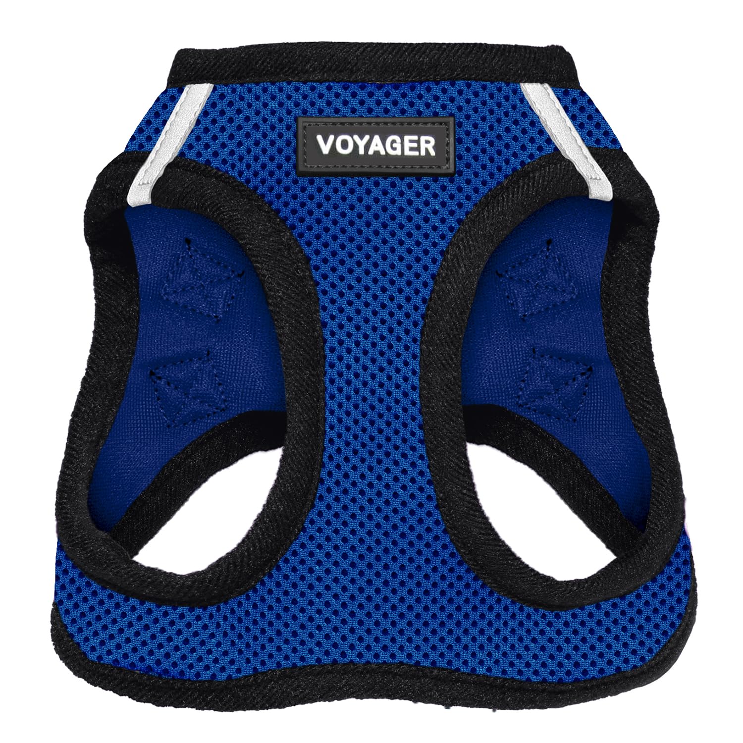 Best Pet Supplies Voyager Step-in Air Dog Harness - All Weather Mesh Step in Harness for Small and Medium Dogs and Cats - Harness (Royal Blue/Black Trim), L (Chest: 18-20.5