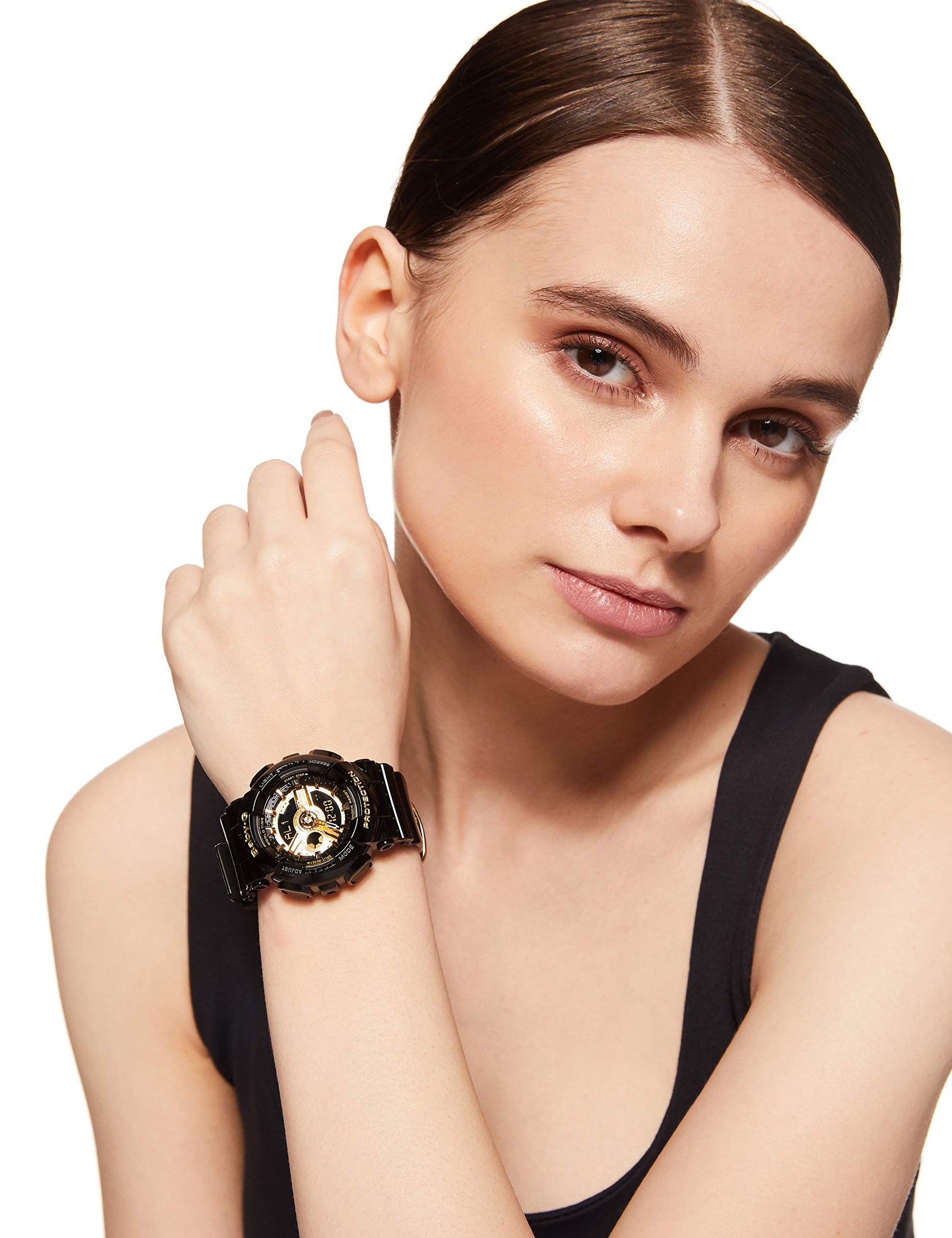 Casio Baby-G Women's Ana-Digi Dial Resin Band Watch - 46.3 mm - Black - BA-110-1ADR (BX015)