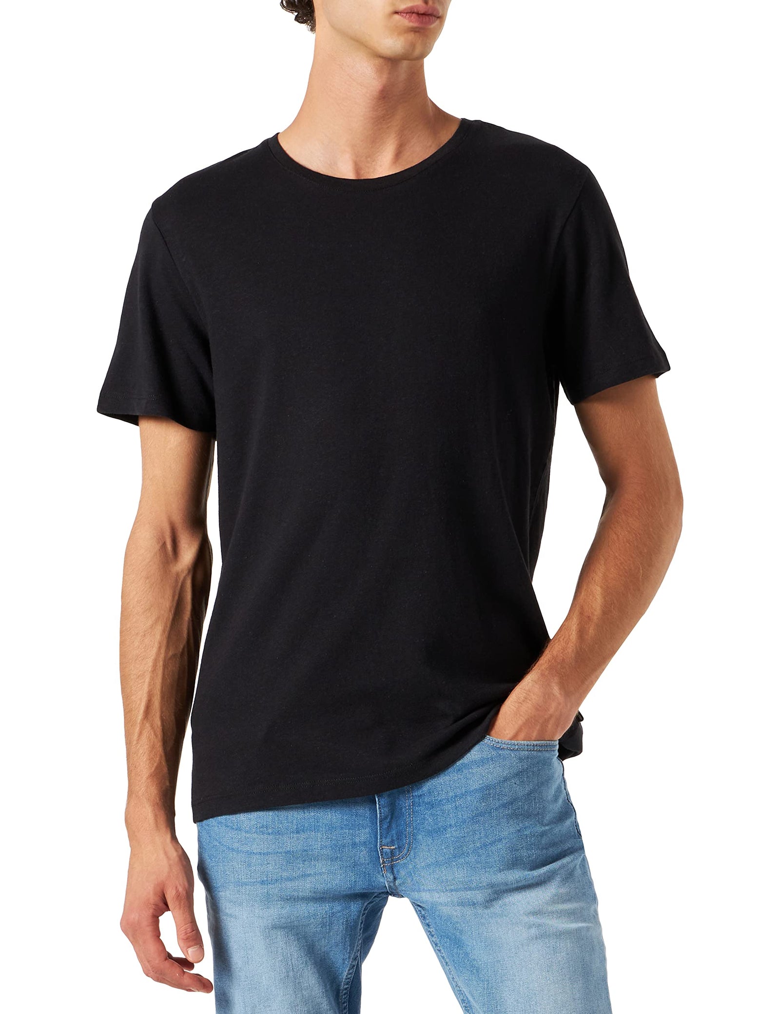 Jack & Jones mens Basic Crew Neck 01 T-Shirt (pack of 1)