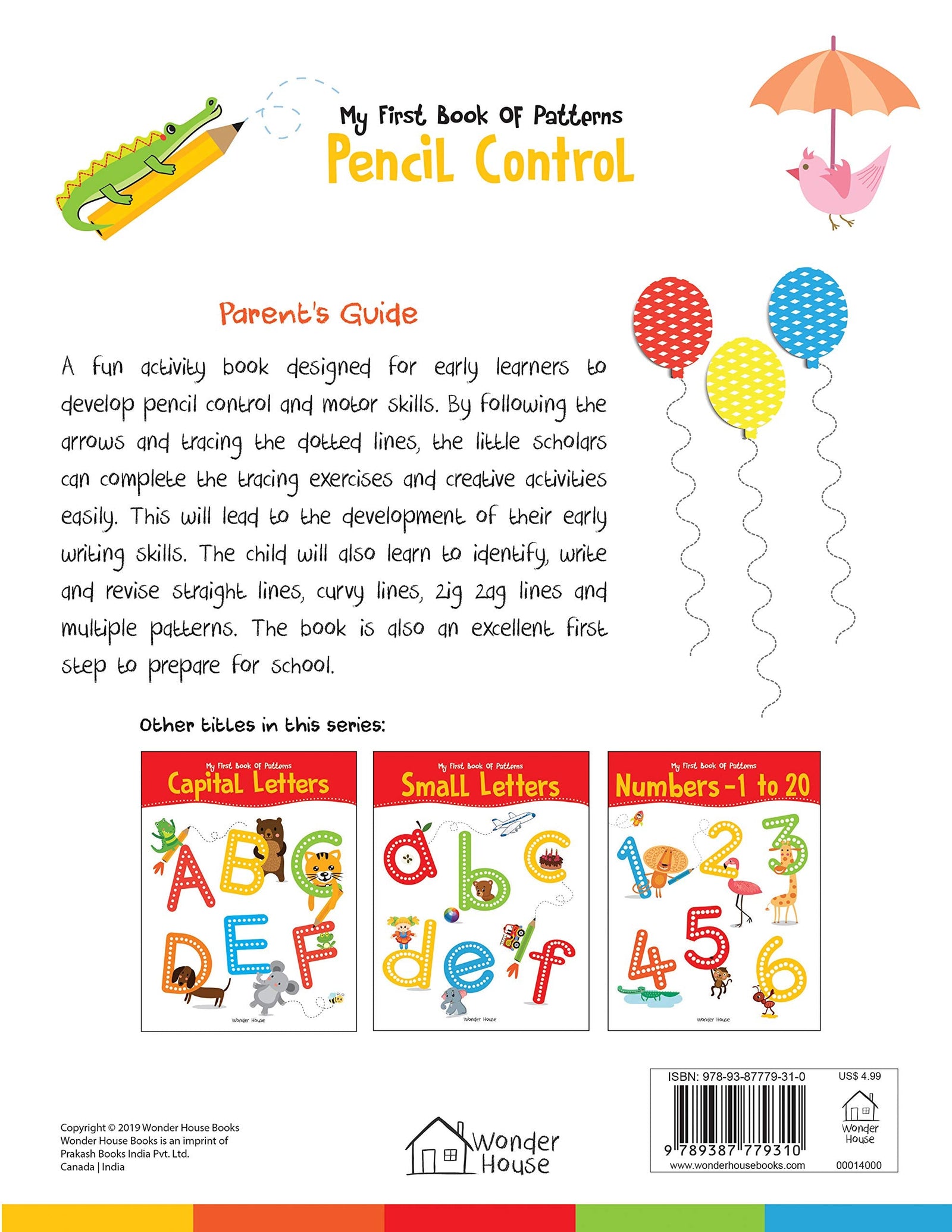 My First Book of Patterns Pencil Control: Practice Patterns (Pattern Writing) Paperback