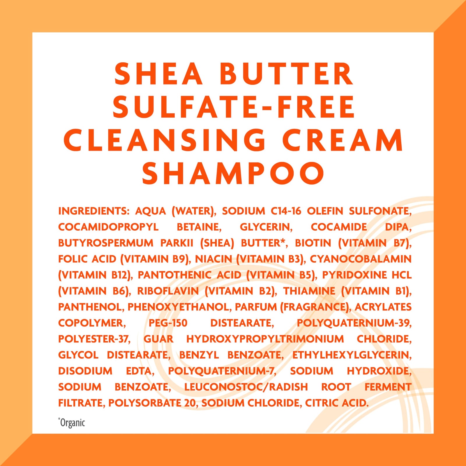 Cantu Shea Butter for Natural Hair Sulfate-Free Cleansing Cream Shampoo 400 ml