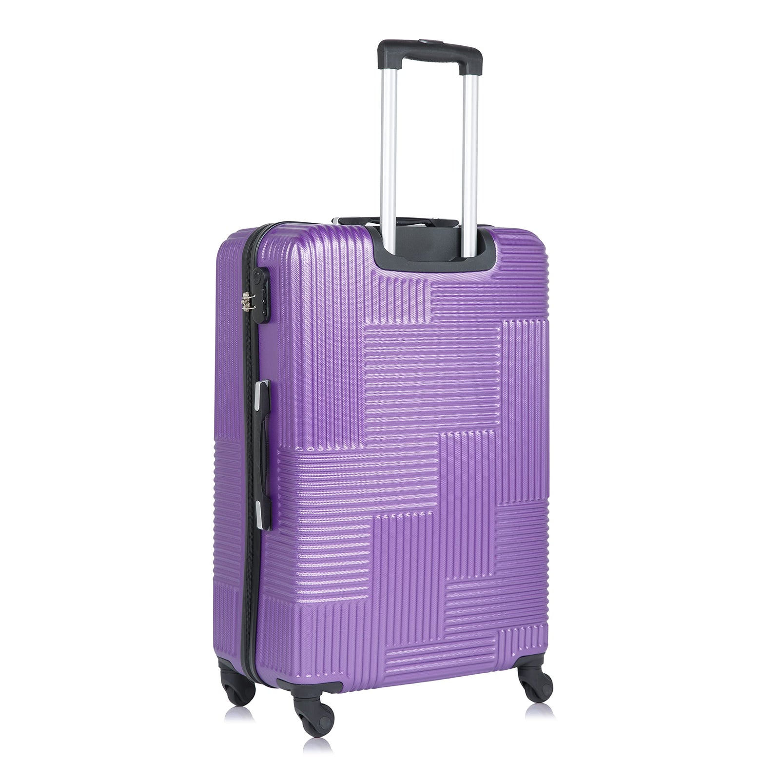 Senator Hard Shell Luggage Sets 3-piece Suitcase Set for Unisex - KH110 | ABS Lightweight Travel suitcase with Wheels 4 (Set of 3, Violet)