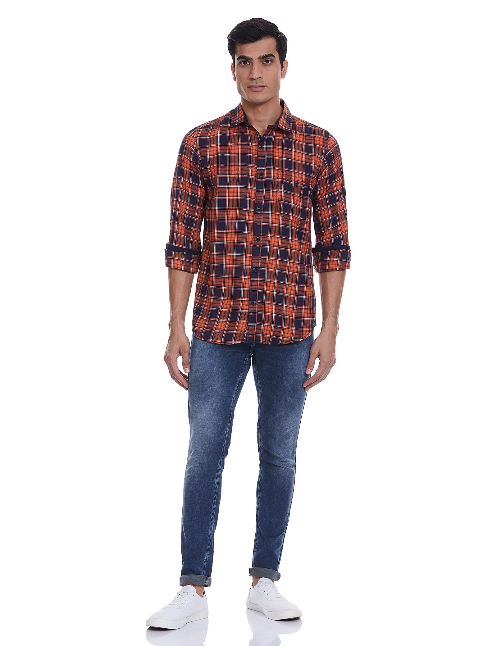 Hammersmith Men's Casual Checkered Regular Fit Shirt