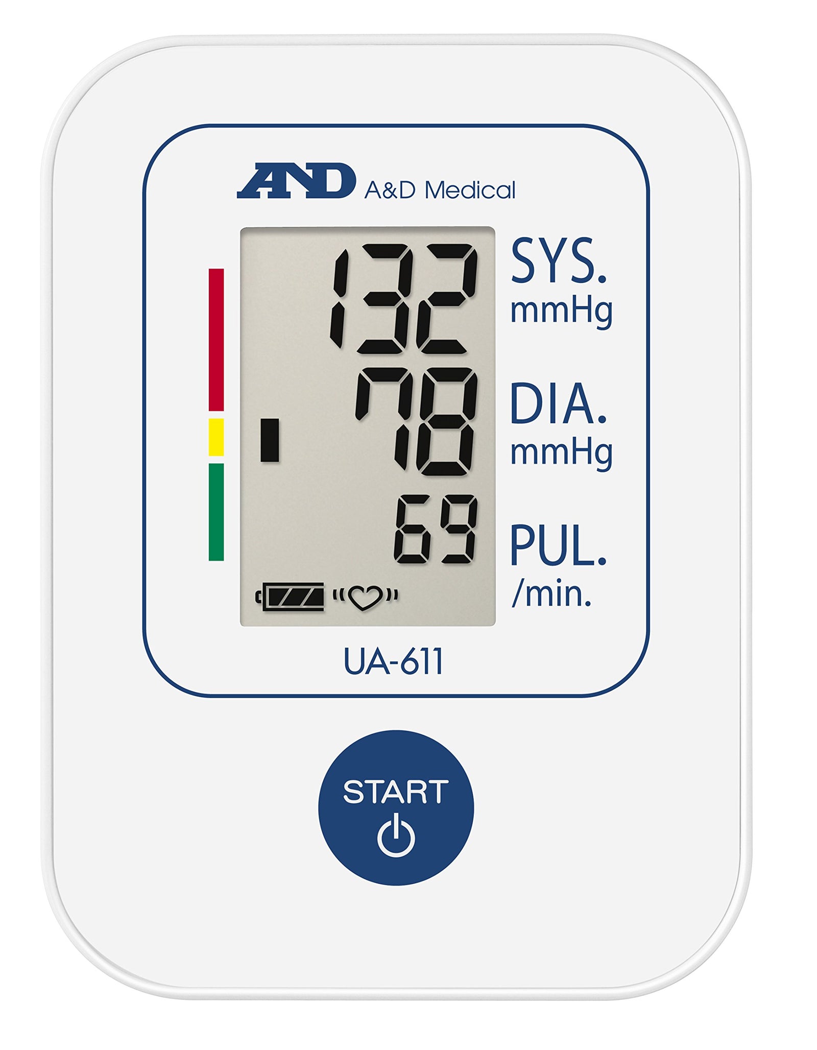 A&D Medical Simple Upper Arm Blood Pressure Monitor, White - Ua611