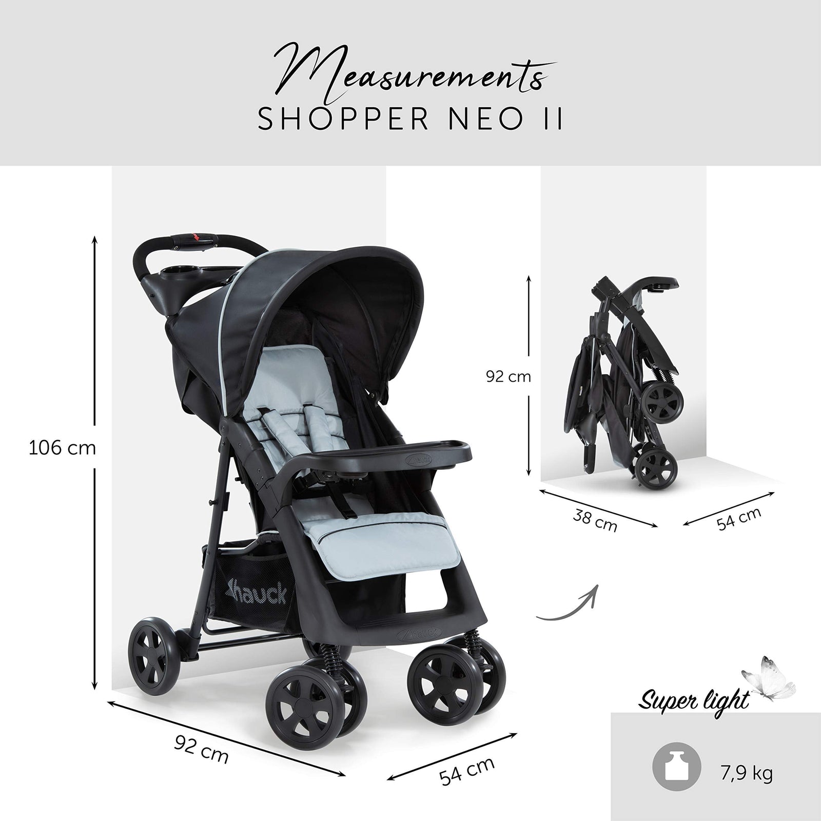 Hauck Shopper Neo II, One-Hand Fold Stroller