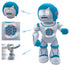 Lexibook Powerman Kid - Educational and Bilingual English/French Robot - Walking Talking Dancing Singing Toy - STEM Programmable Telling Creating Stories - Quizzes Shooting Discs for kids - ROB90DE