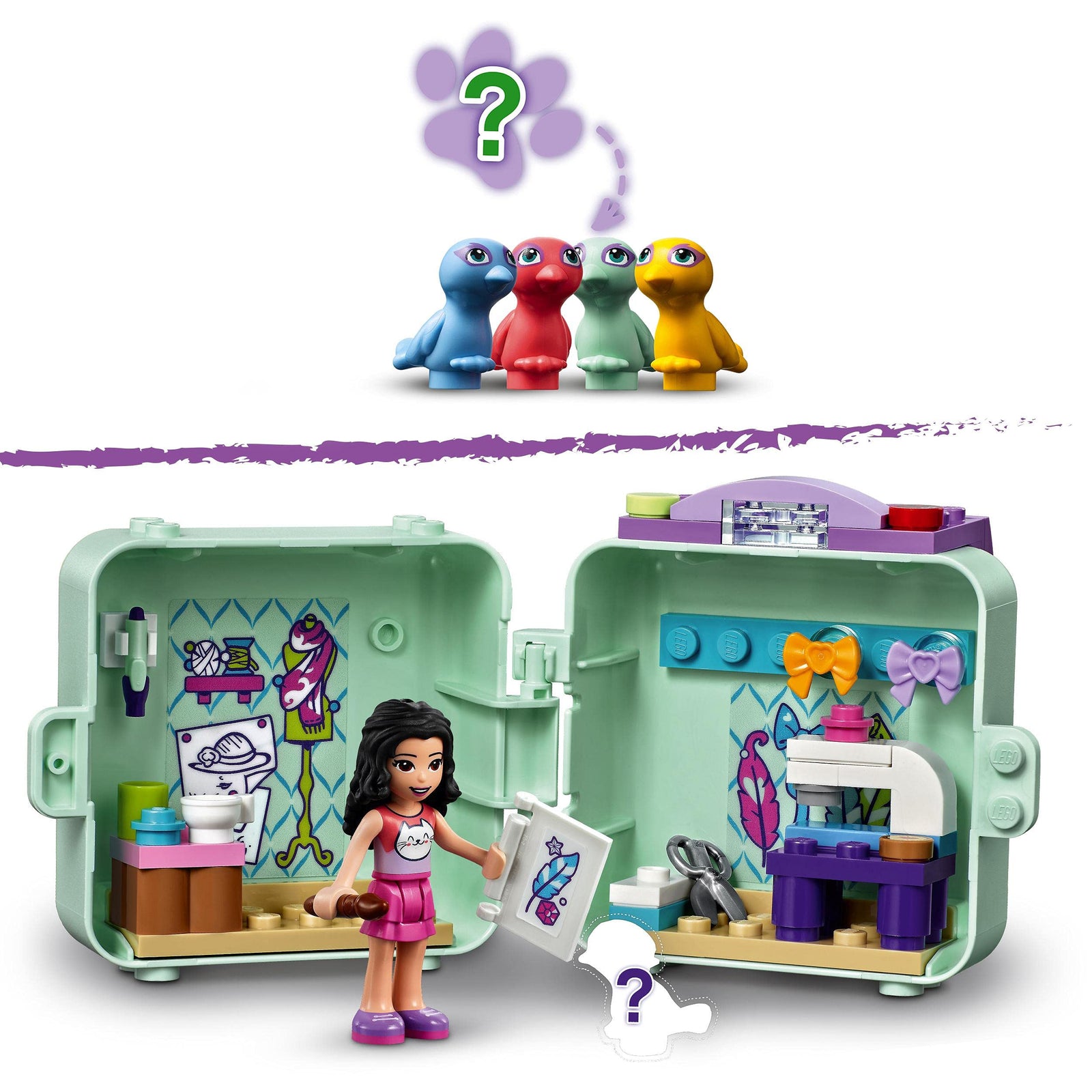 LEGO® Friends Emma’s Fashion Cube 41668 Building Kit (58 Pieces)