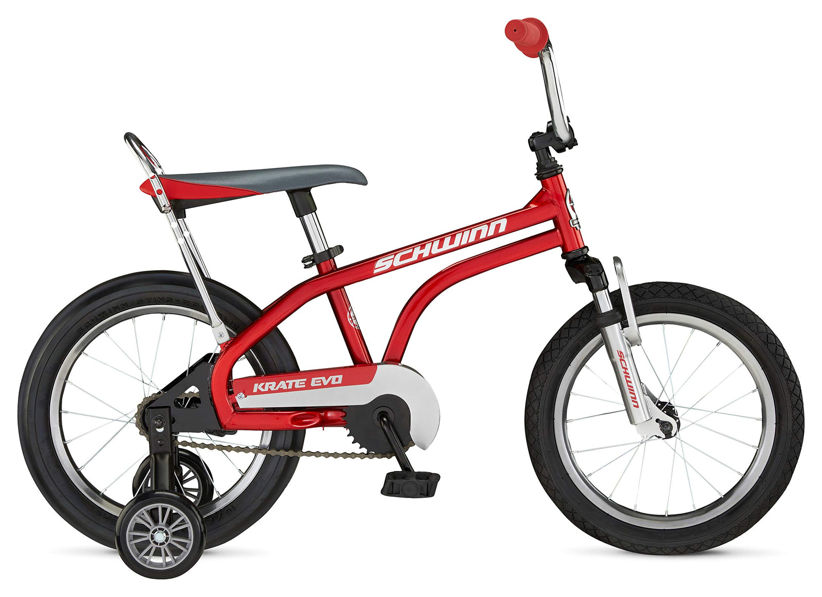 Schwinn Krate Evo Classic Kids Bike, For Boys And Girls Ages 3-5 Years, Suggested Rider Height 38 To 48 inches, 16-Inch Wheels, Removable Training Wheels, Coaster Brakes, Perfect For Young Riders