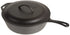 Lodge Pre-Seasoned Cast Deep Skillet With Iron Cover And Assist Handle, 5 Quart, Black