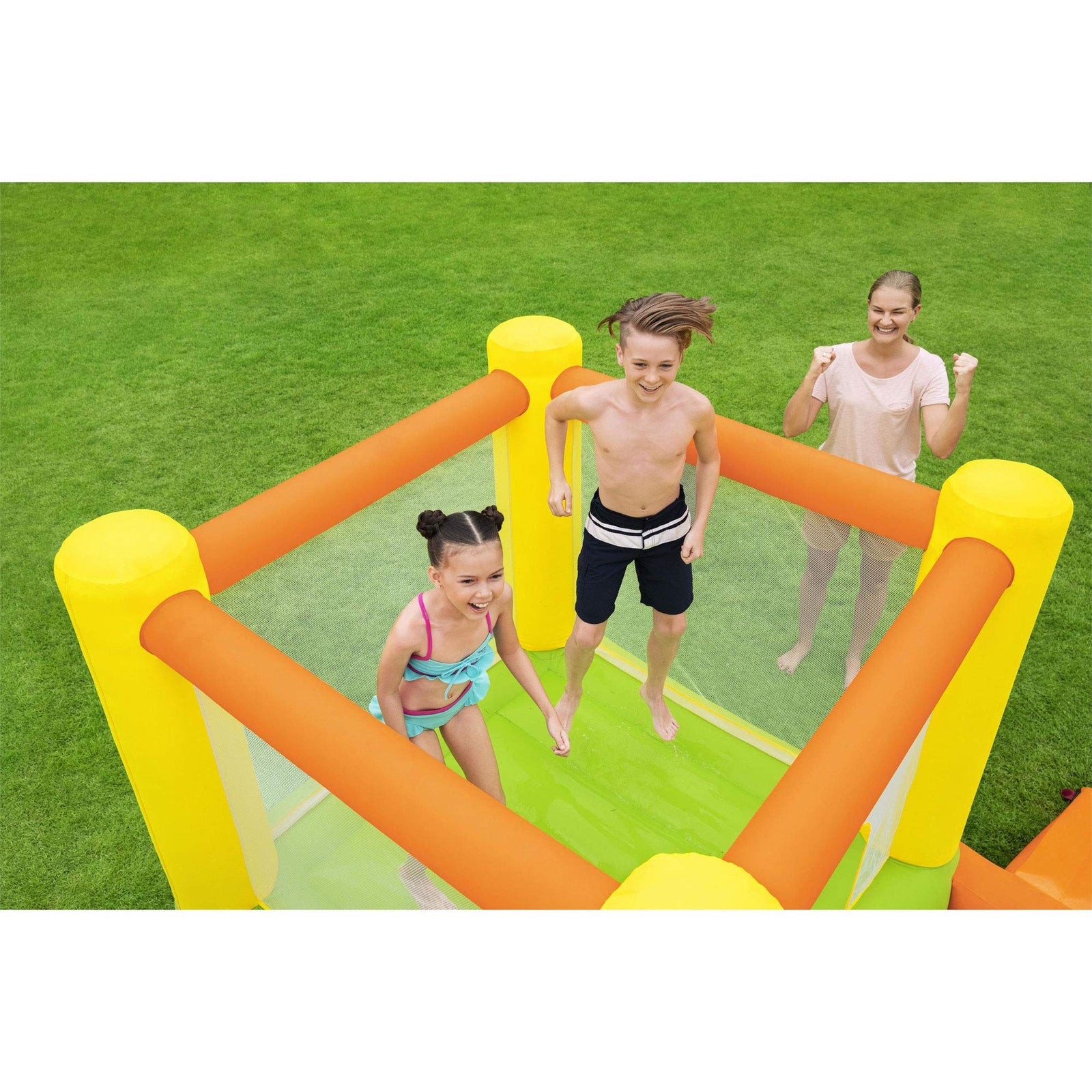 Bestway H2OGO! Splash & Dash Kids Inflatable Outdoor Bounce House and Water Slide Park