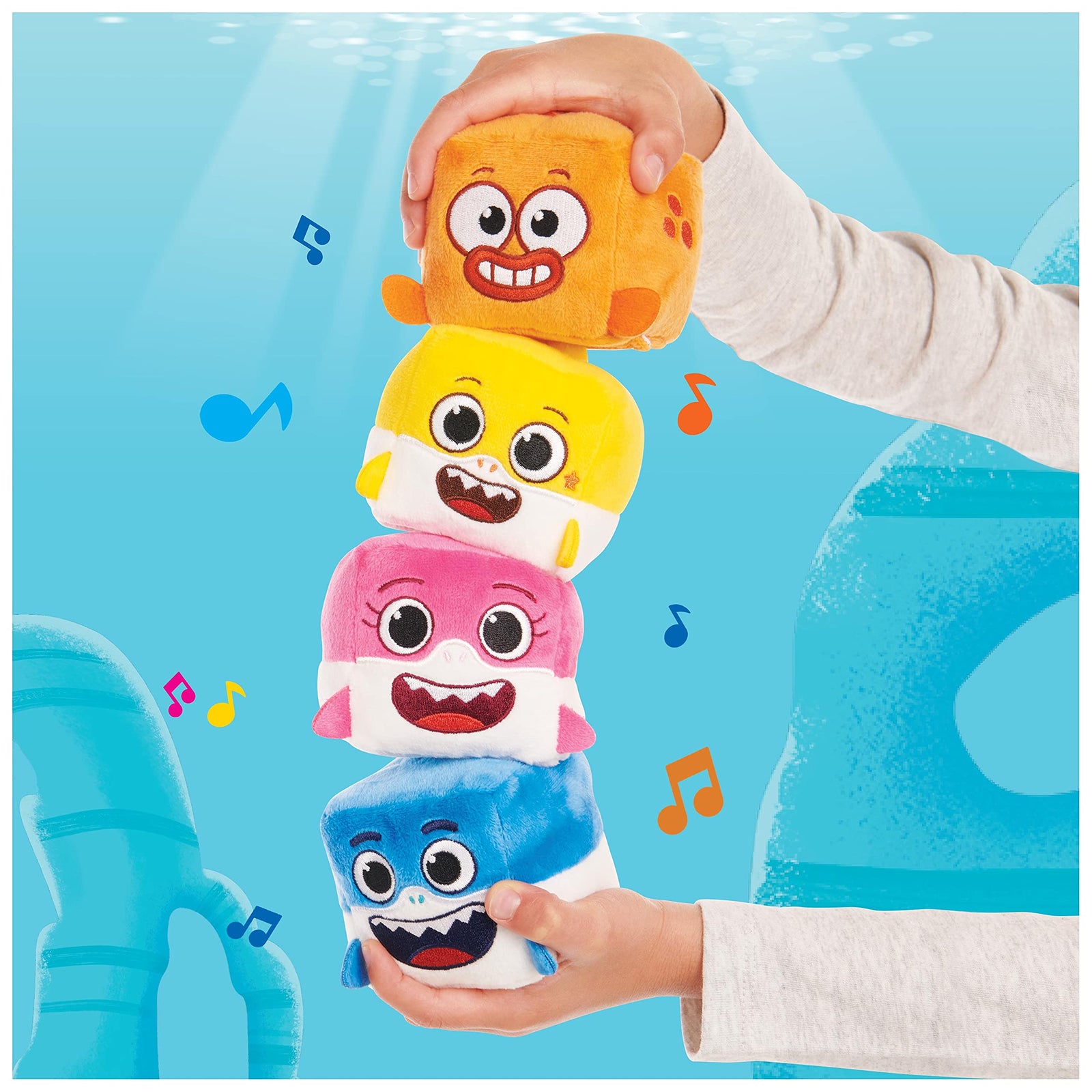 WowWee Baby Shark's Big Show! Song Cube – William The Goldfish Singing Plush Toy – Official Toys