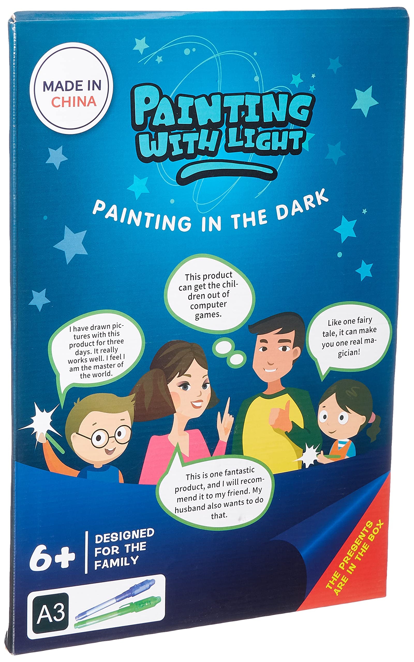 Painting with light table for kids &family + 6 years big