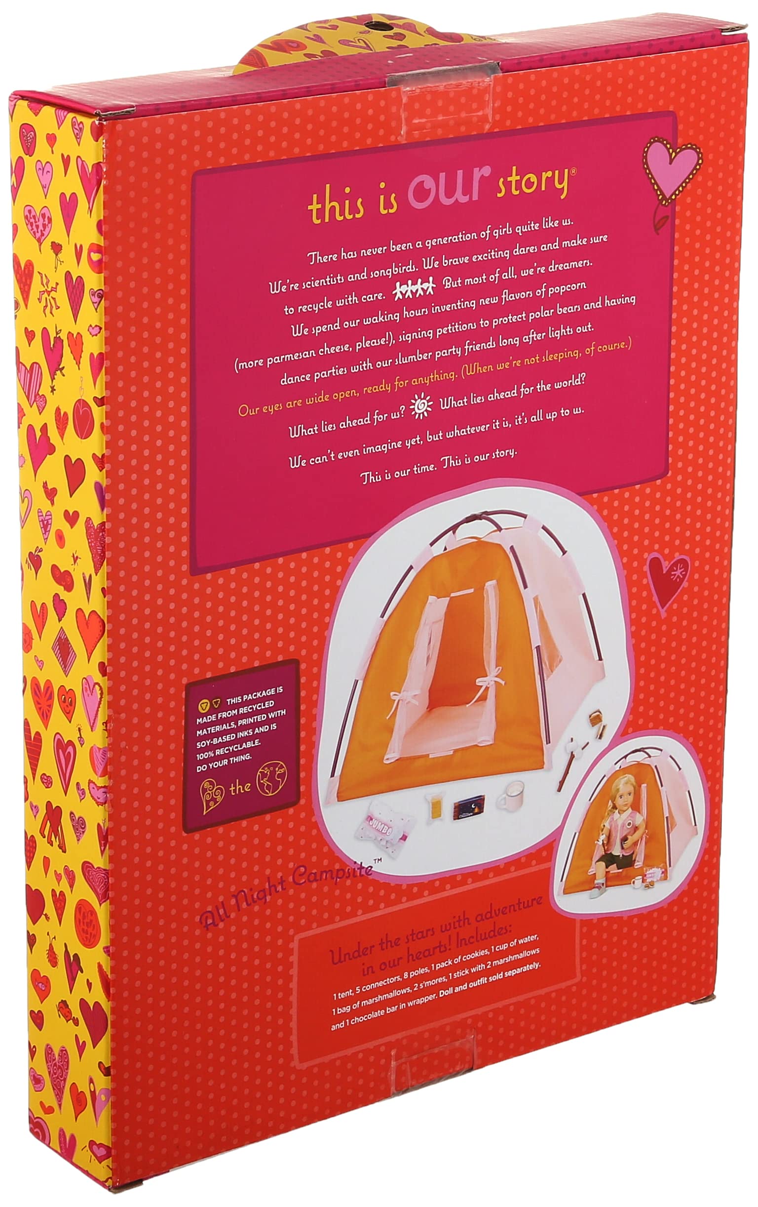 Our Generation Tent & Camping Set for 18" Dolls - All-Night Campsite