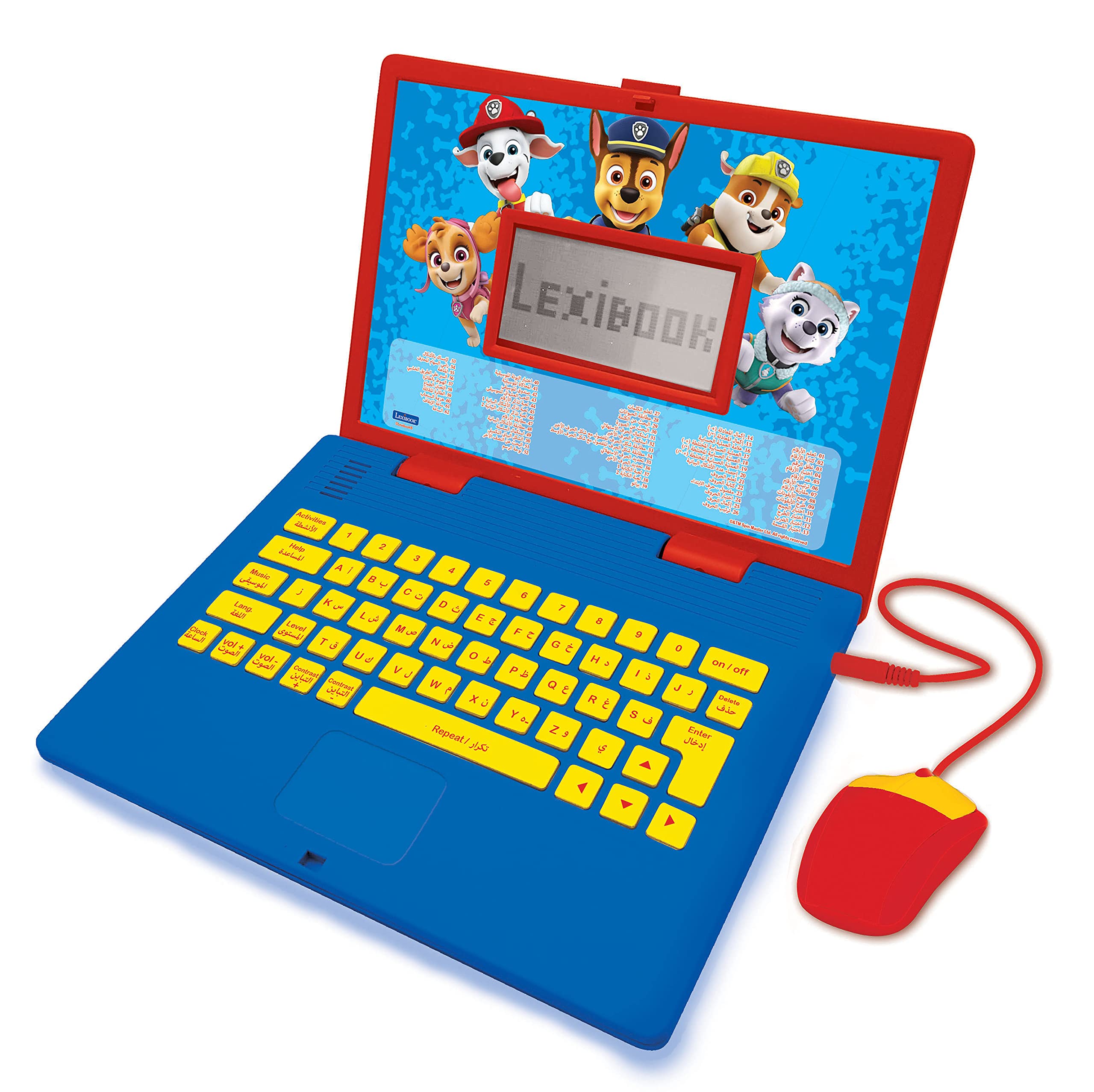 Lexibook - Educational and Bilingual Laptop Arabic/English - Toy for Children with 124 Activities to Learn Mathematics, Dactylography, Logic, Clock reading, Play Games and Music - JC598i13