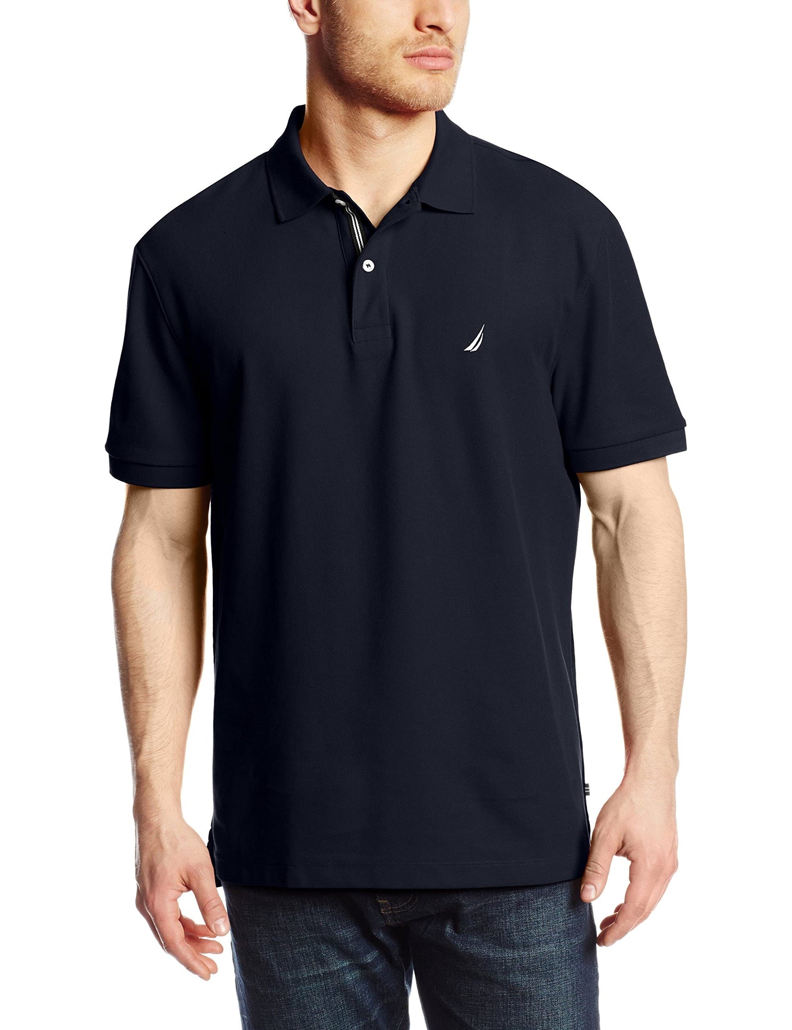 Nautica Men's Classic Short Sleeve Solid Polo Shirt