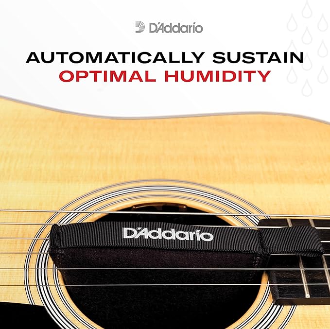 D'Addario Guitar Humidifier System - Humidipak Maintain Kit - Automatic Humidity Control System - Maintenance-Free, Two-Way Humidity Control System For Guitars