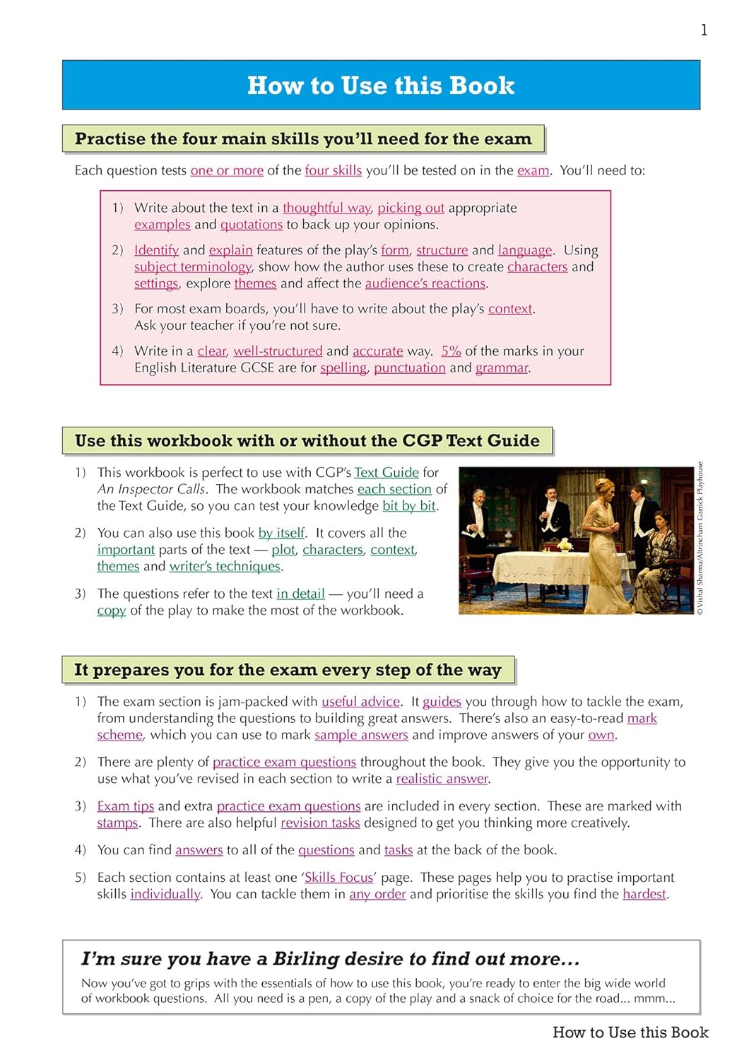 GCSE English - An Inspector Calls Workbook (includes Answers)